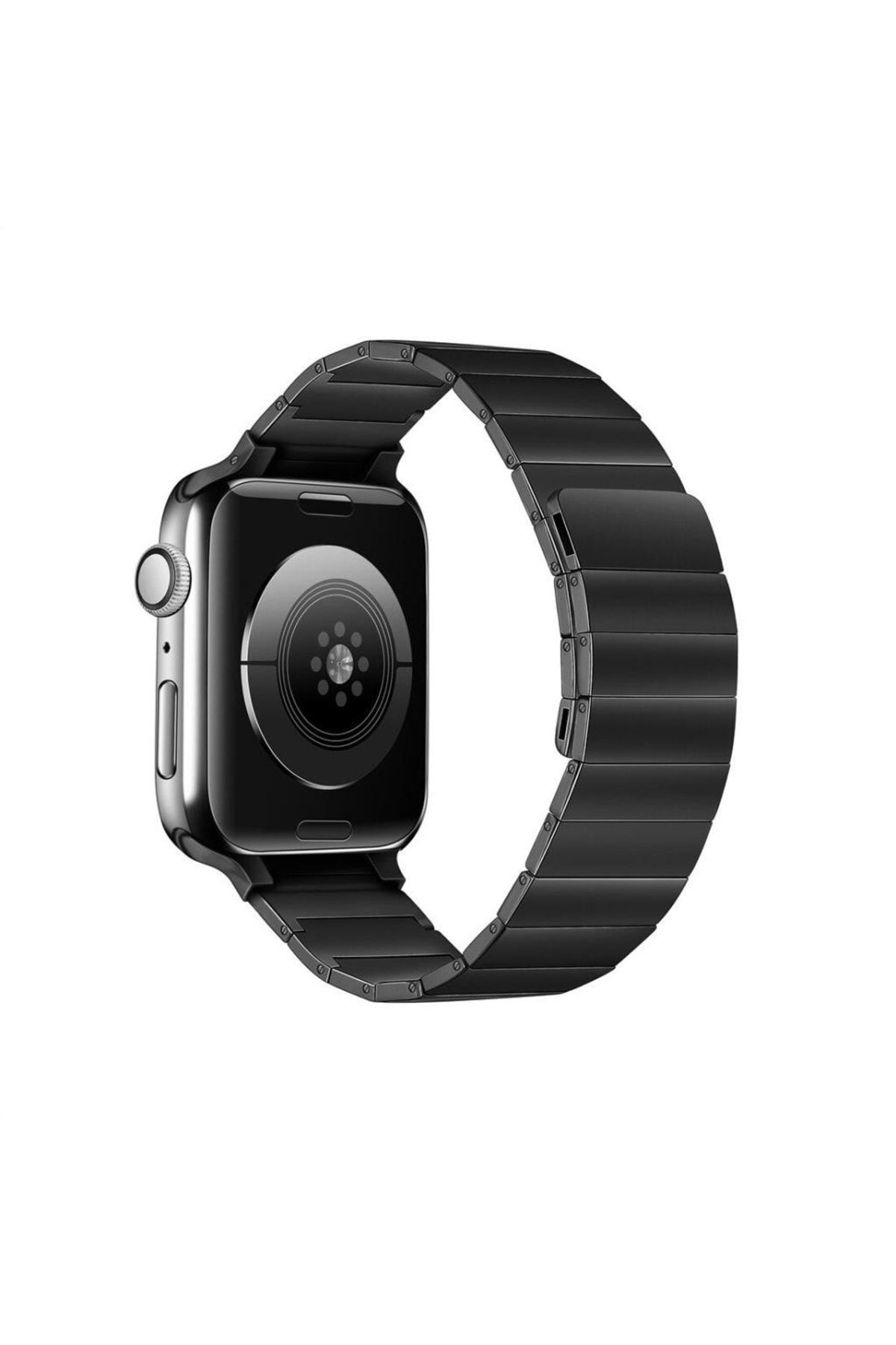 UnDePlus Apple Watch 42 44 45 49 Mm Kordon 1/2/3/4/5/6/se/se2/7/8/9/ultra 1/2 Mıknatıslı Baklalı Metal Kordon