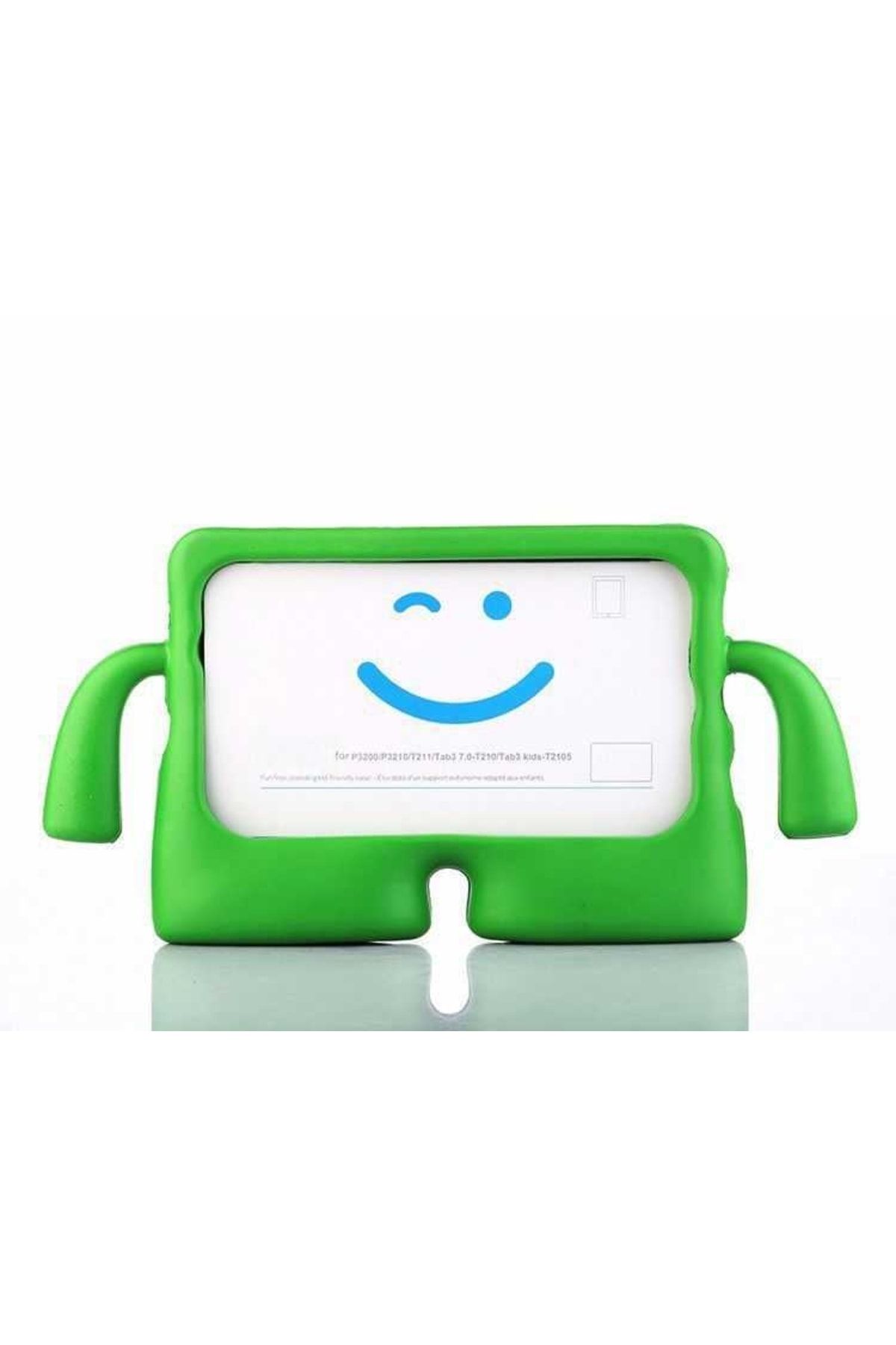 HTstore Galaxy Tab 3 Lite 7.0 Çocuk Standlı Tablet Kılıf-yeşil