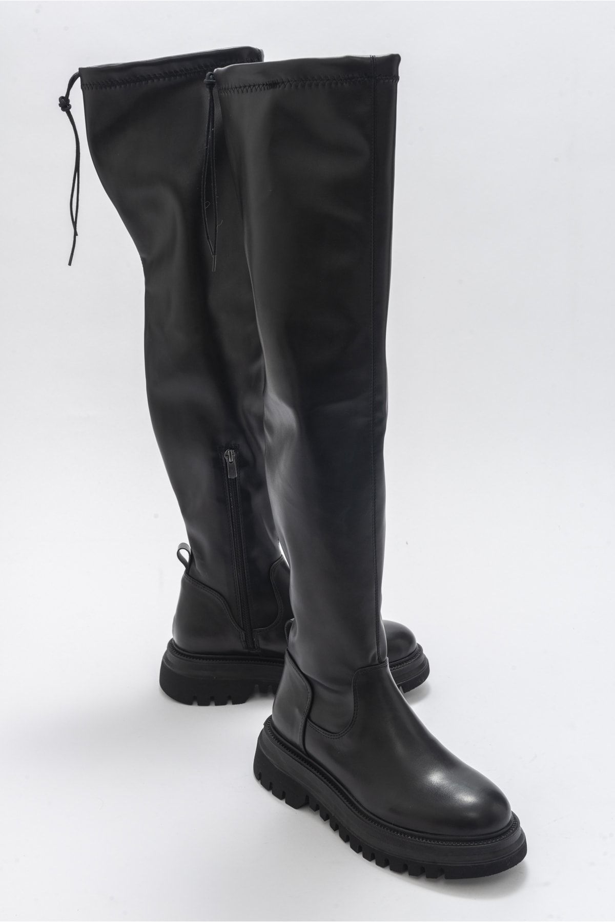 luvishoes Chip Siyah Kadın Dizüstü Çizme