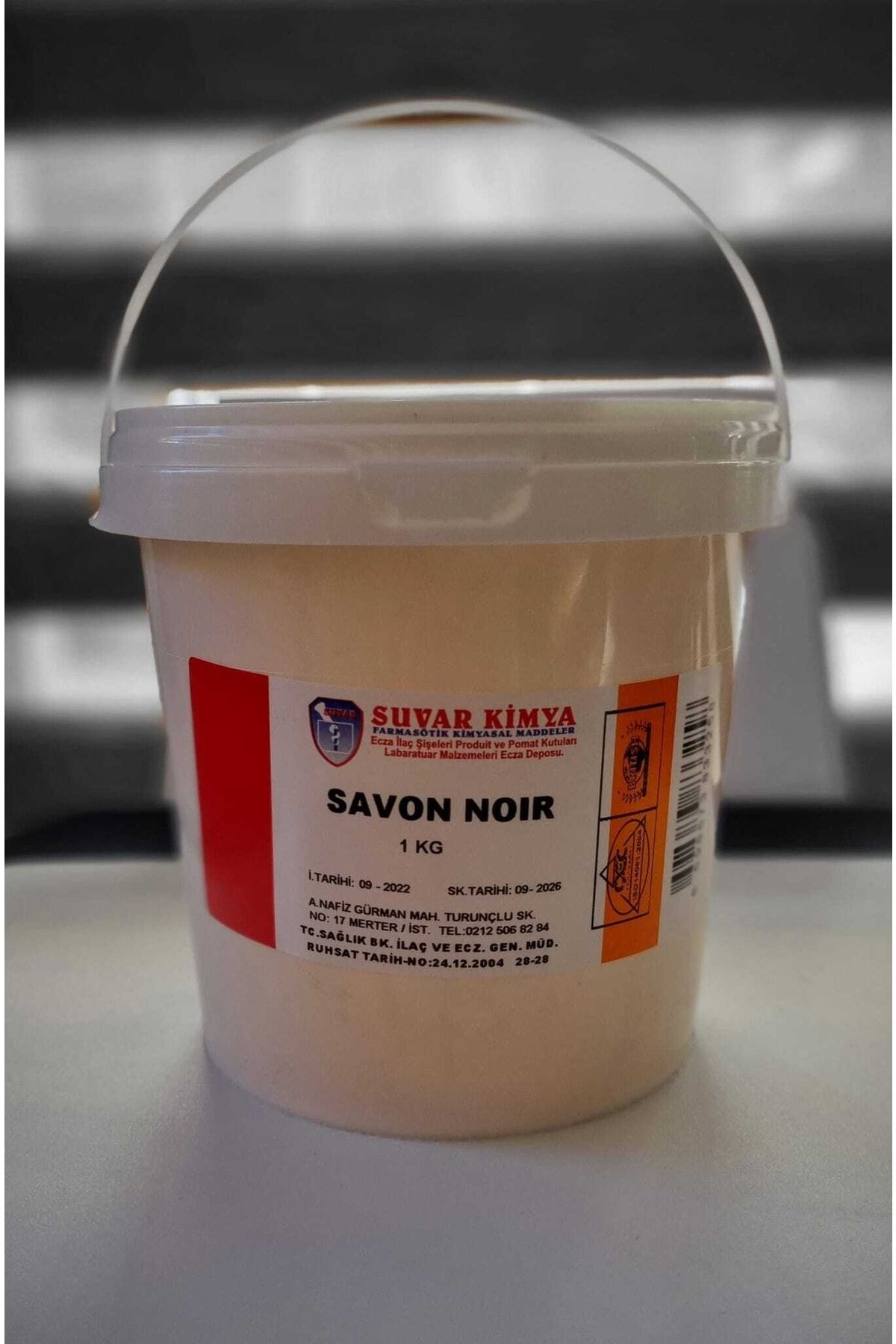 Suvar Kimya Arap Sabunu 1 Kg (savon Noir) Saf-katkısız