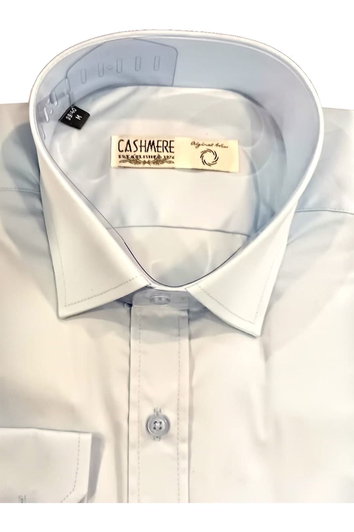 Cashmere Cvc Klasik Kesim Uzun Kol Erkek Gömlek