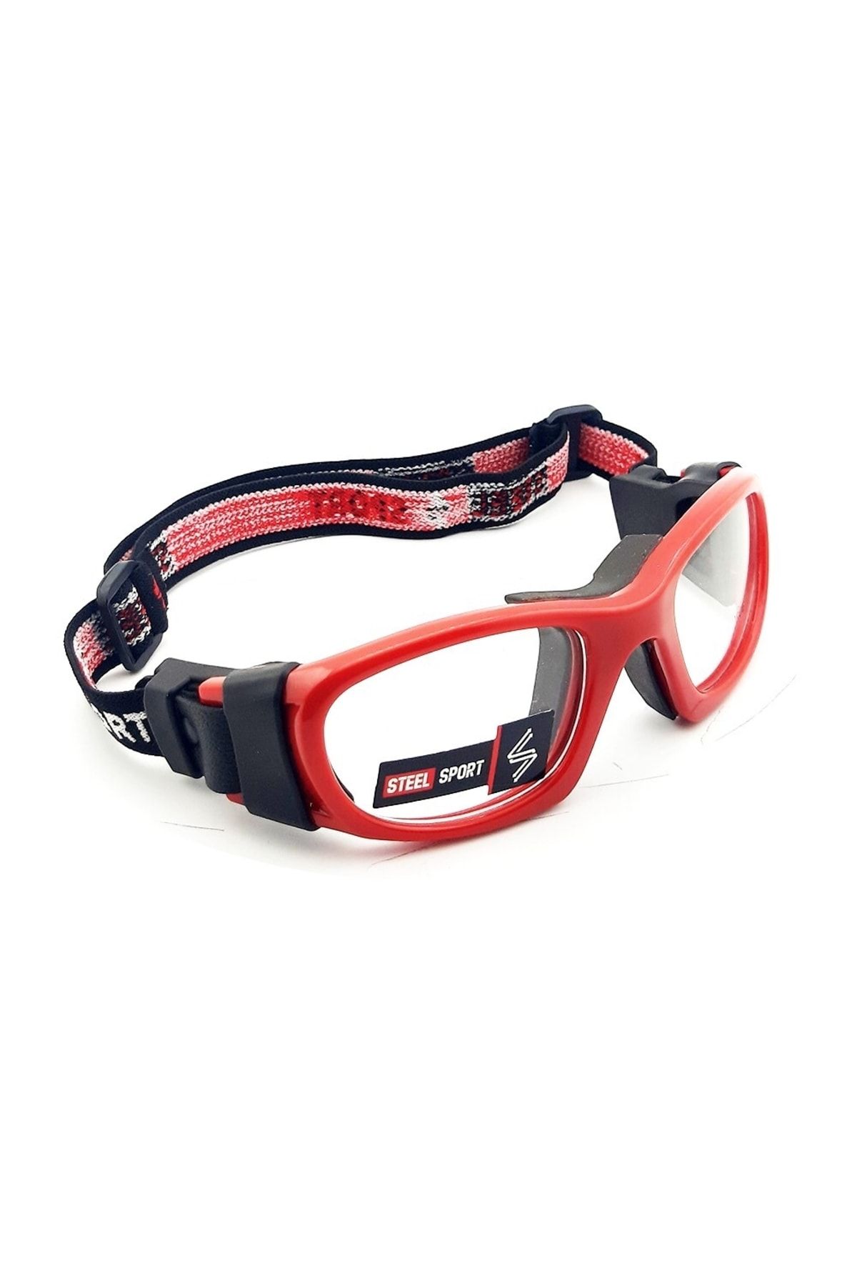 Steel Sport Champion Parlak Kırmızı - Siyah Iç Ped [14 Yaşa Kadar] Numaralı Olabilen Sporcu Gözlüğü