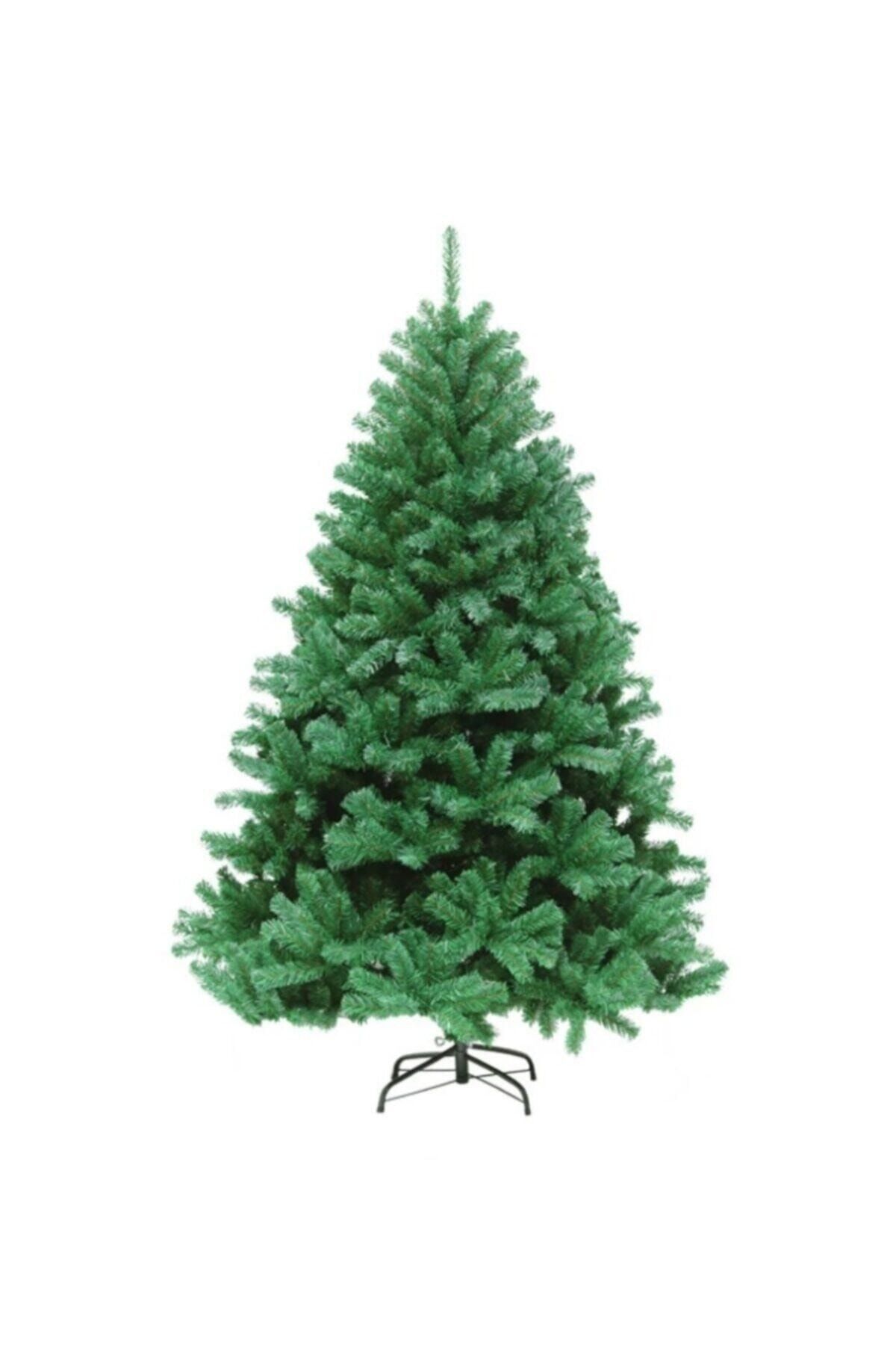 Genel Markalar Yılbaşı Lüks Yeşil Çam Ağacı Can Süs 150cm 320 Dal Demir Ayaklı