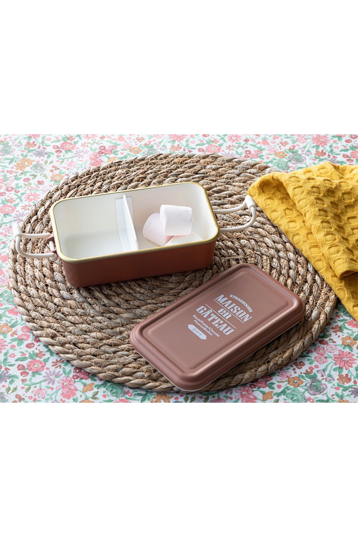 English Home Alya Lunch Box Din Plastic 18x10x6,5cm Cafeniu Inchis