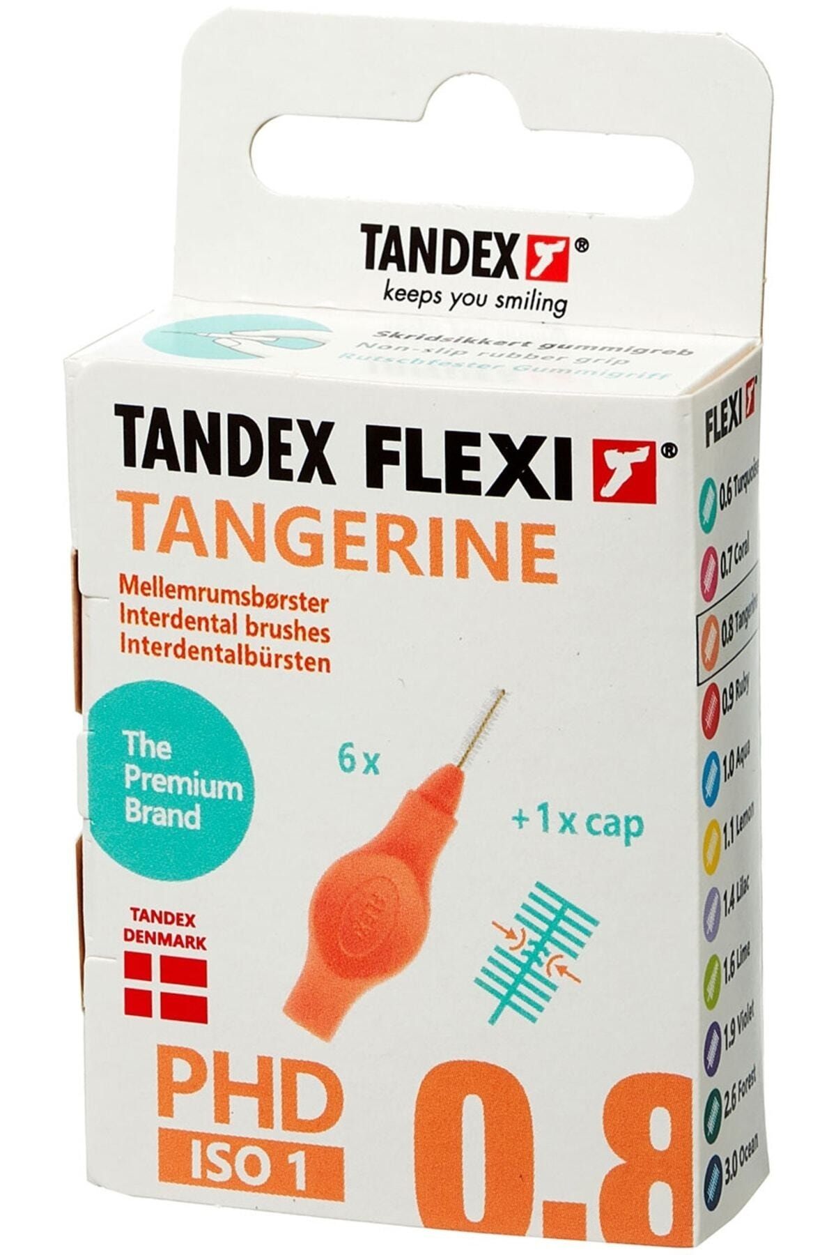 TANDEX Flexi 6lı Arayüz Fırçası 0.45mm - Tangerine