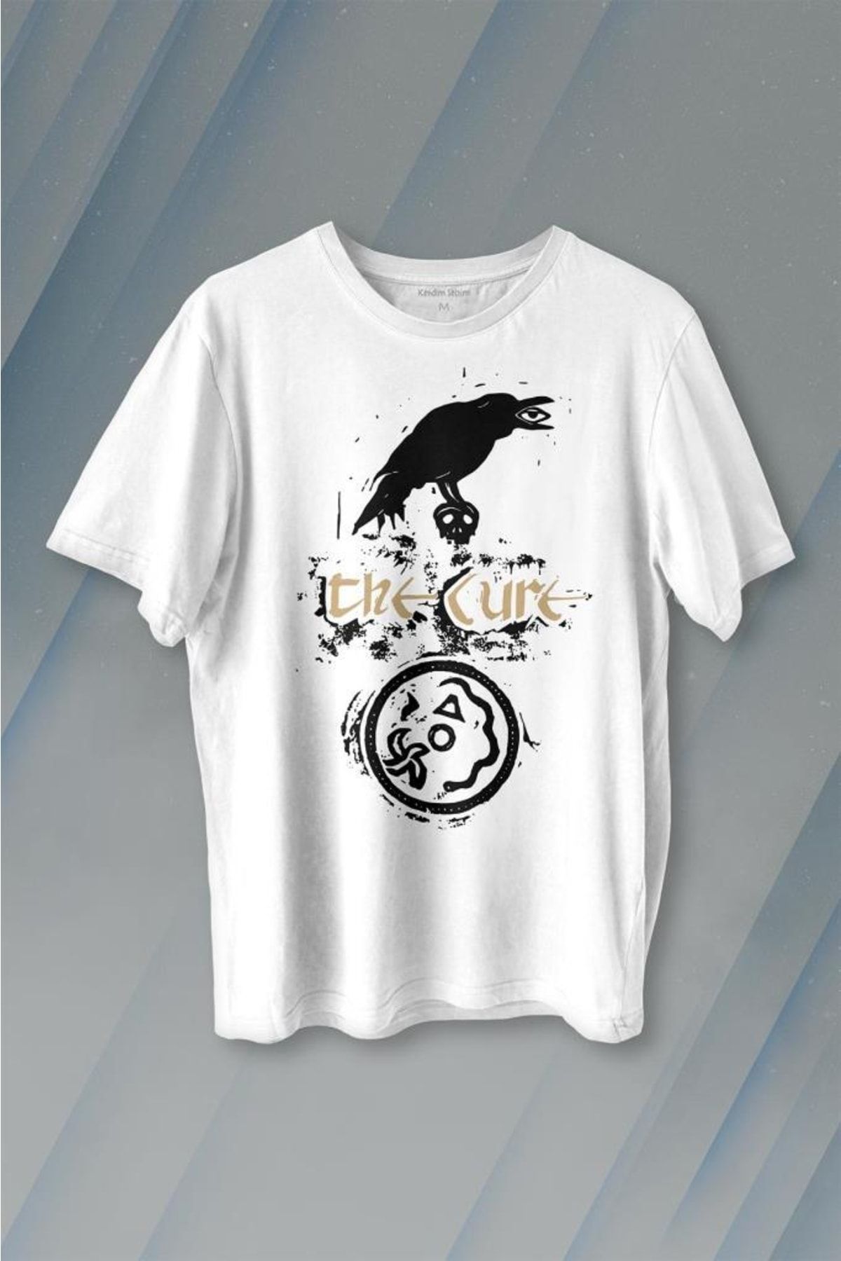 Kendim Seçtim The Cure Crown Music Rock Baskılı Tişört Unisex T-shirt