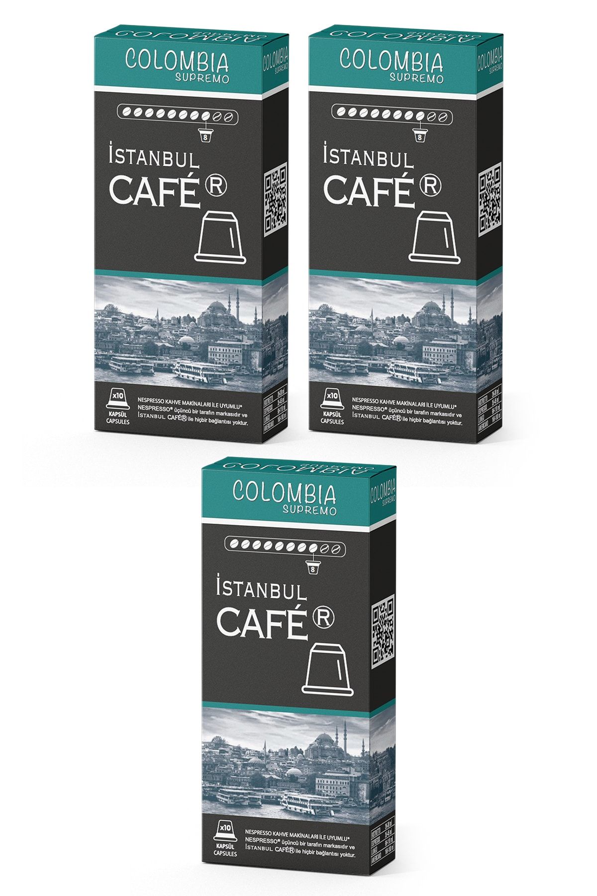 İstanbul Cafer Nespresso® Uyumlu Kapsül Kahve Colombia 30 Kapsül
