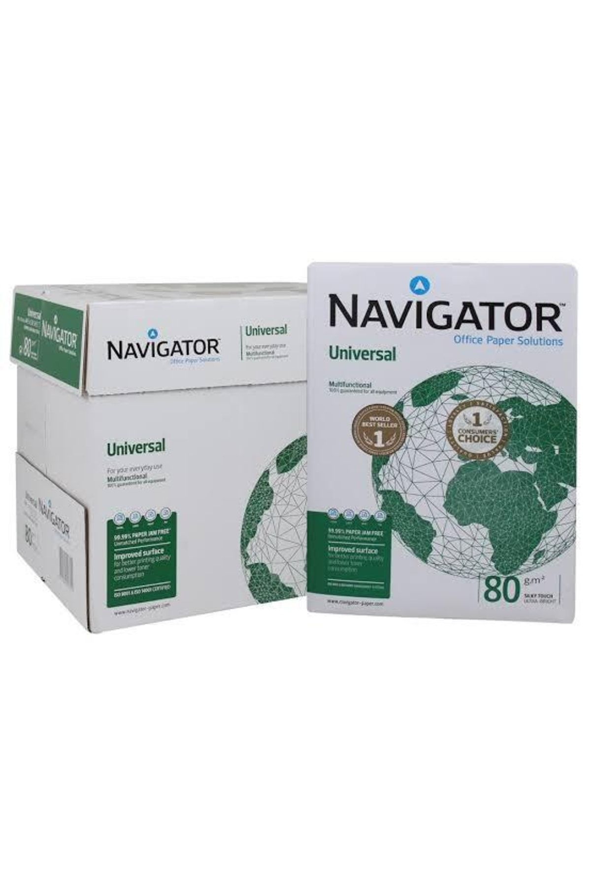 NAVİGATÖR Navigator A4 Fotokopi Kağıdı 80 Gr 1 Koli - 2500 Yaprak (5x500)