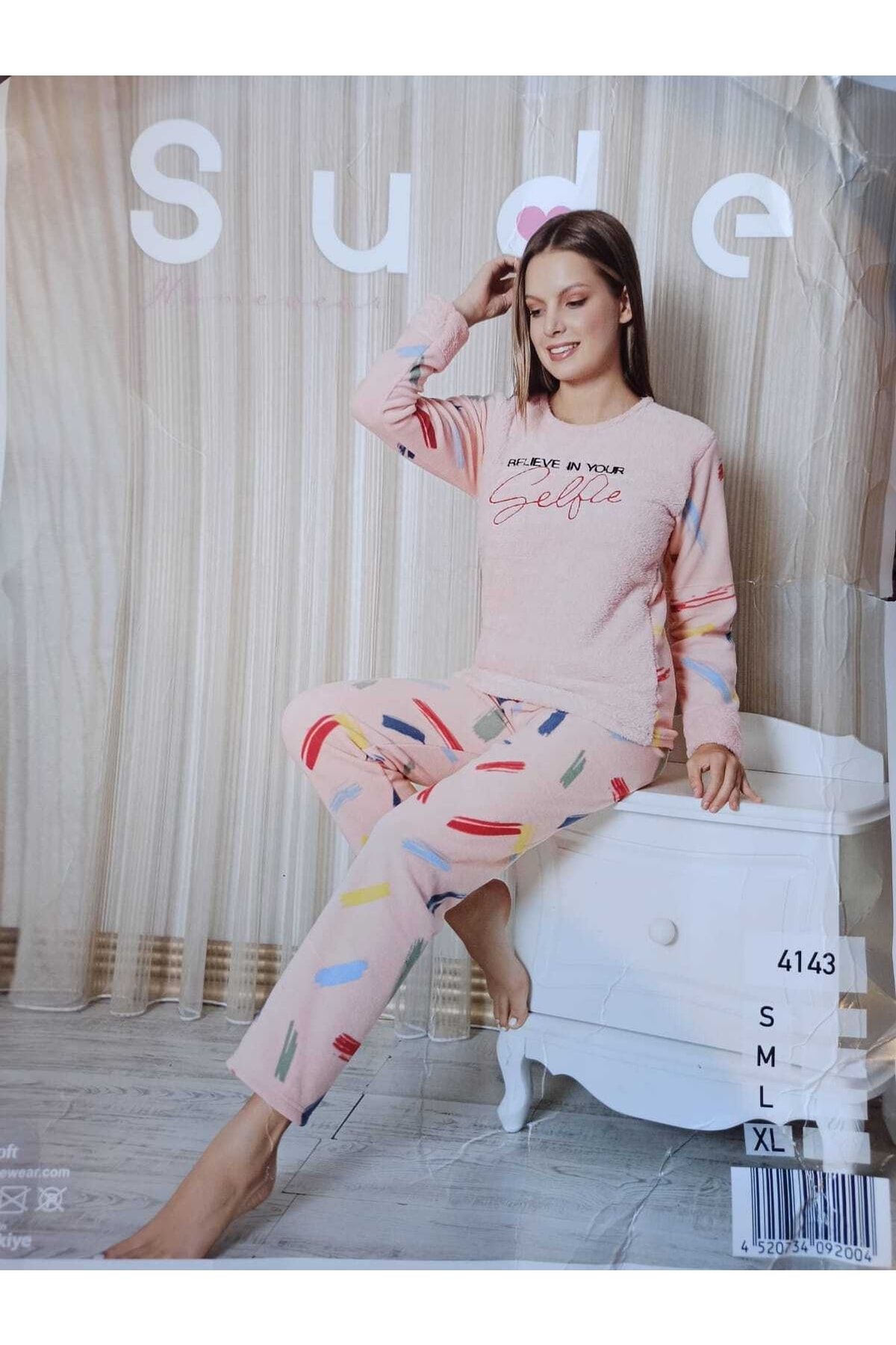 Sude Kadın Welsoft Polar Termal Pijama Takımı