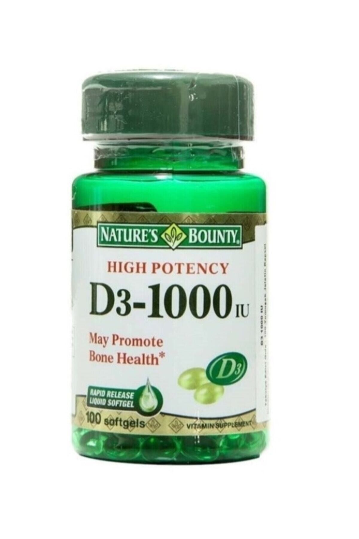 Natures Bounty Vitamin D3 1000 Iu 100 Kapsül