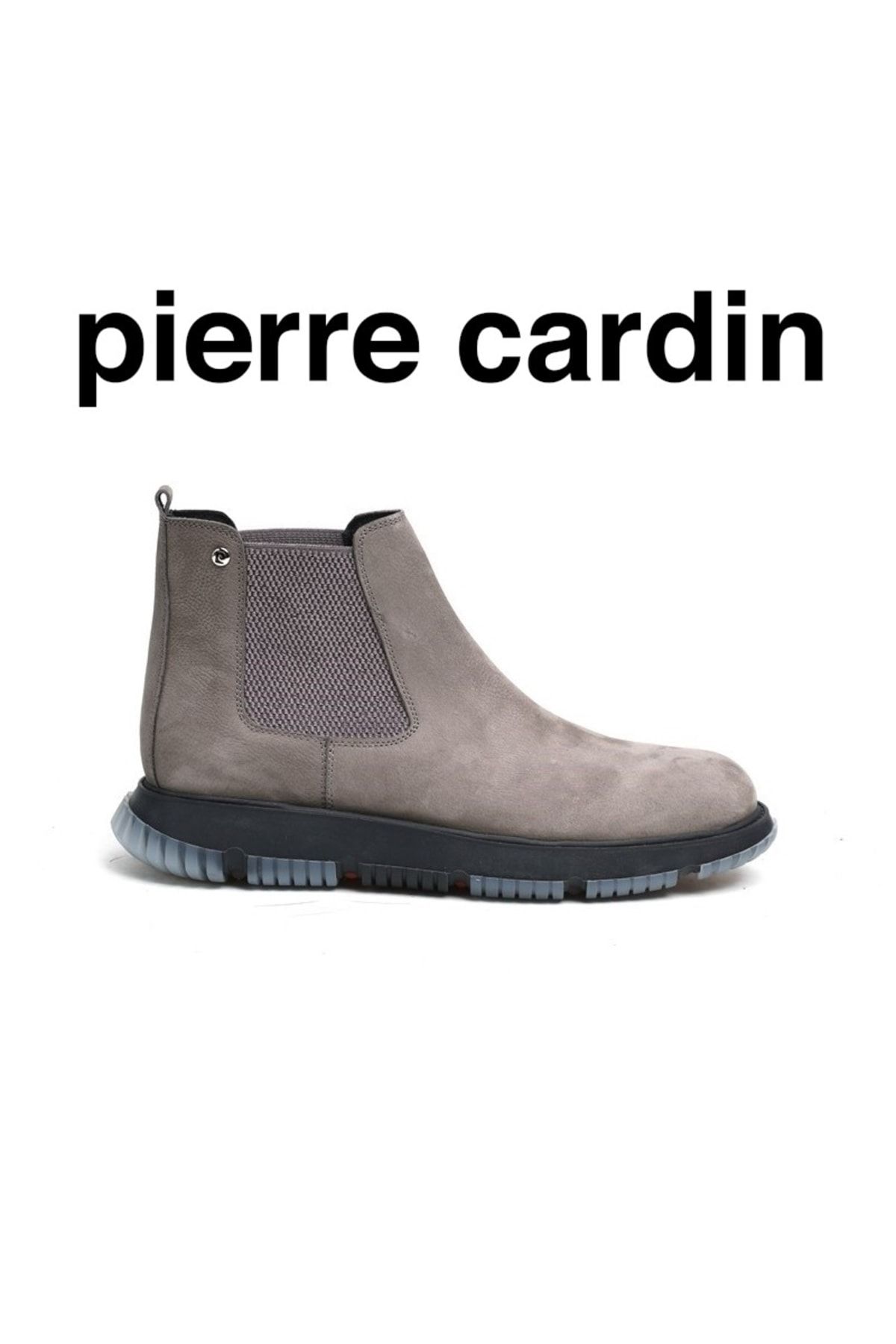 Pierre Cardin Nubuk Deri Comfort Casual Erkek Gri Bot