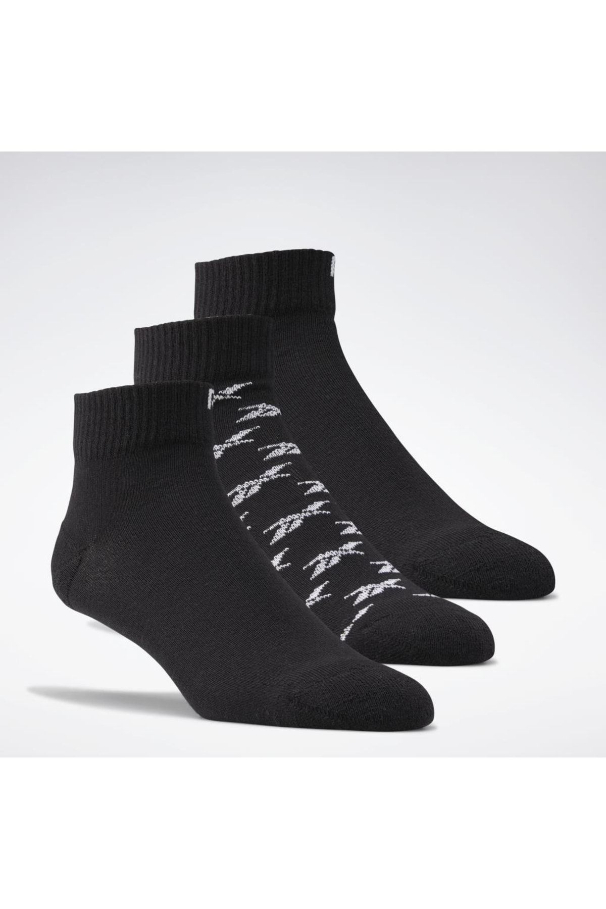 Reebok Gg6675 Pakette 3 Çift Siyah Bilek Çorap