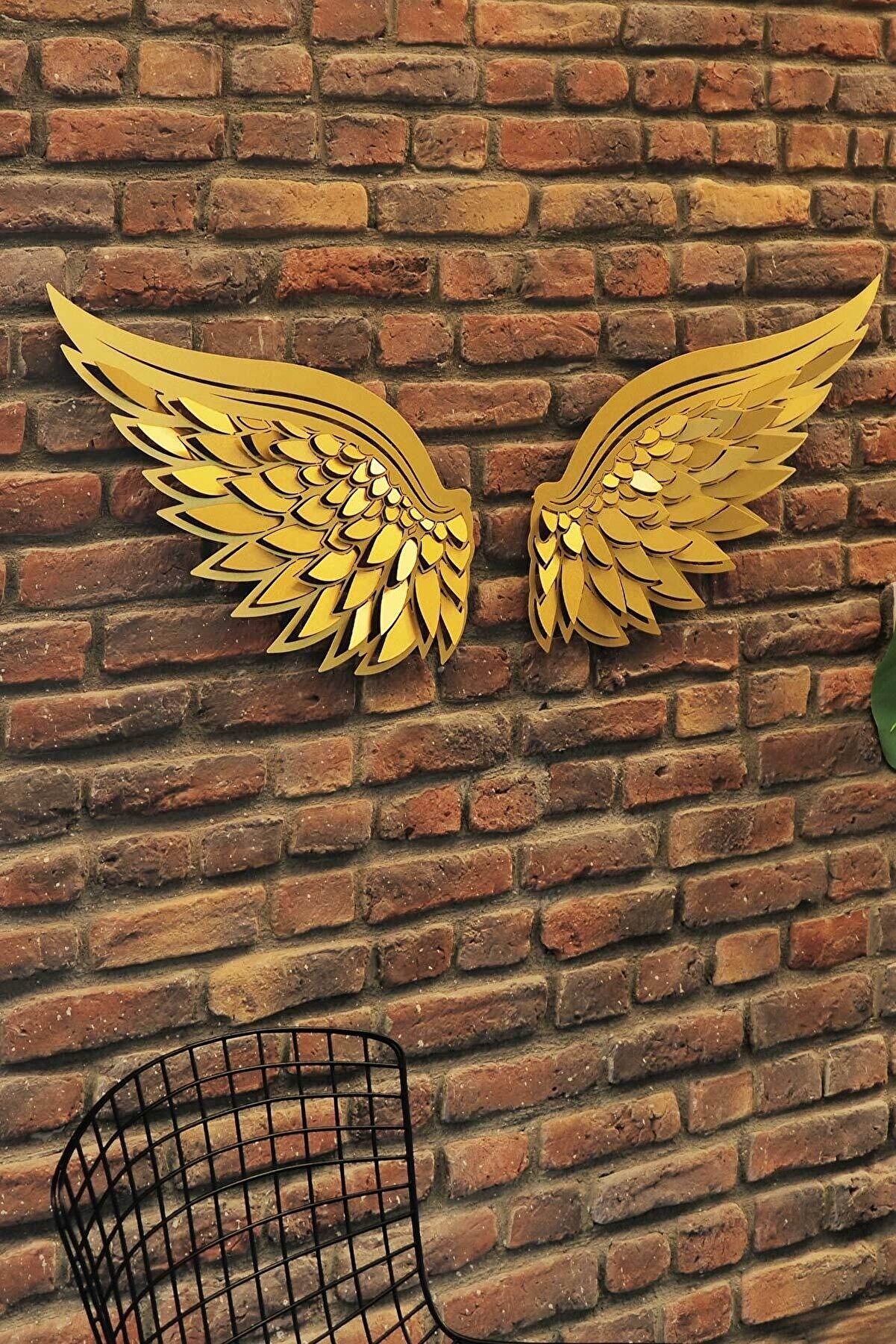 Artepera 50x 46 Cm 3 Boyutlu Metal Altın Melek Kanatları Dekoratif Artepera 50x 46 Cm 3 Boyutlu Metal Altın Melek Kanatları Dekoratif