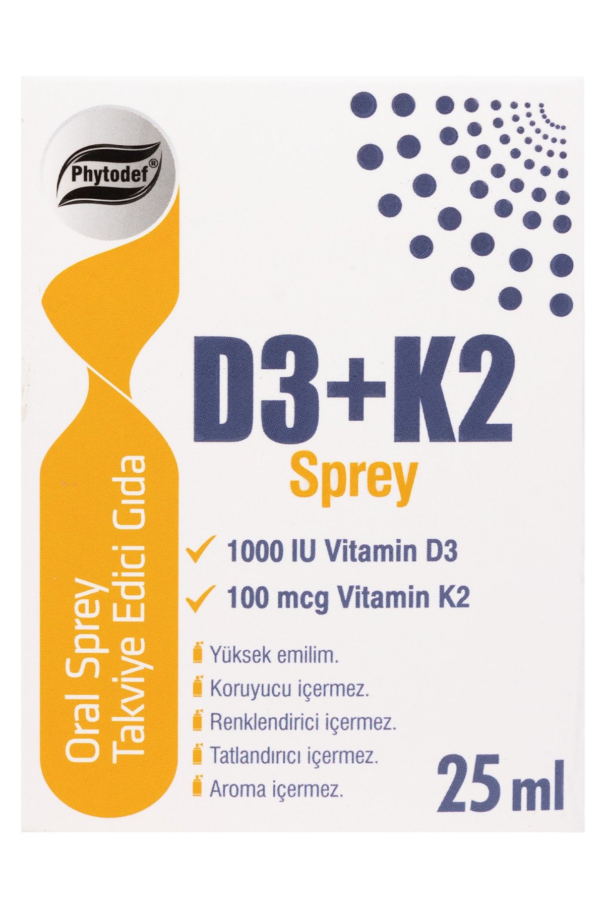 Phytodef D3 + K2 Sprey - 25 ml