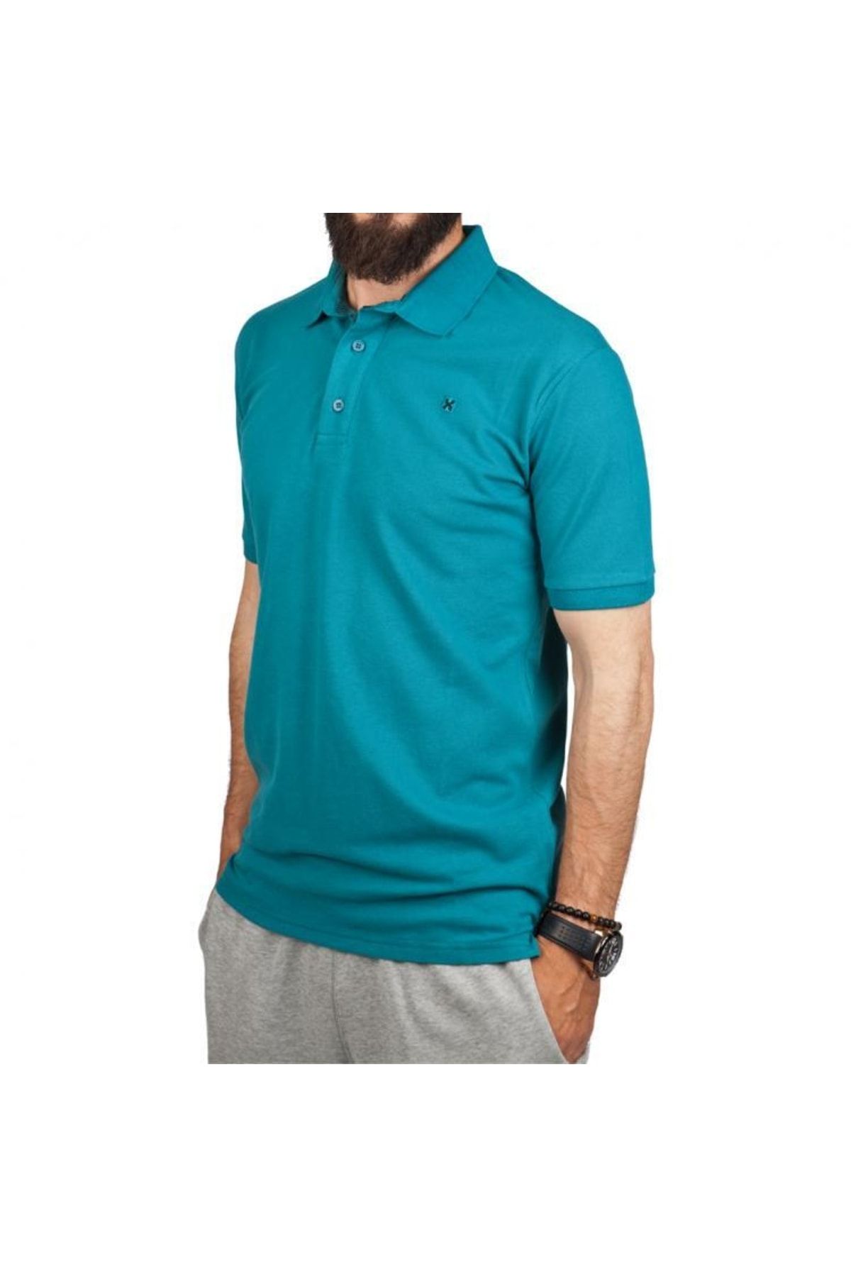 Exuma 381229 Erkek Yeşil Polo Tişört