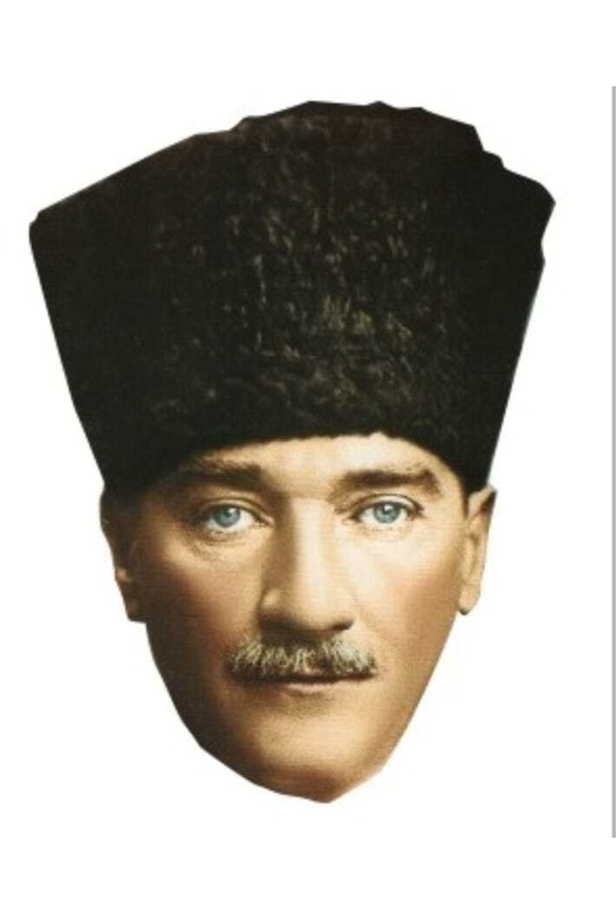 sevgi kırtasiye Karton Atatürk Maskesi 10 Lu Paket