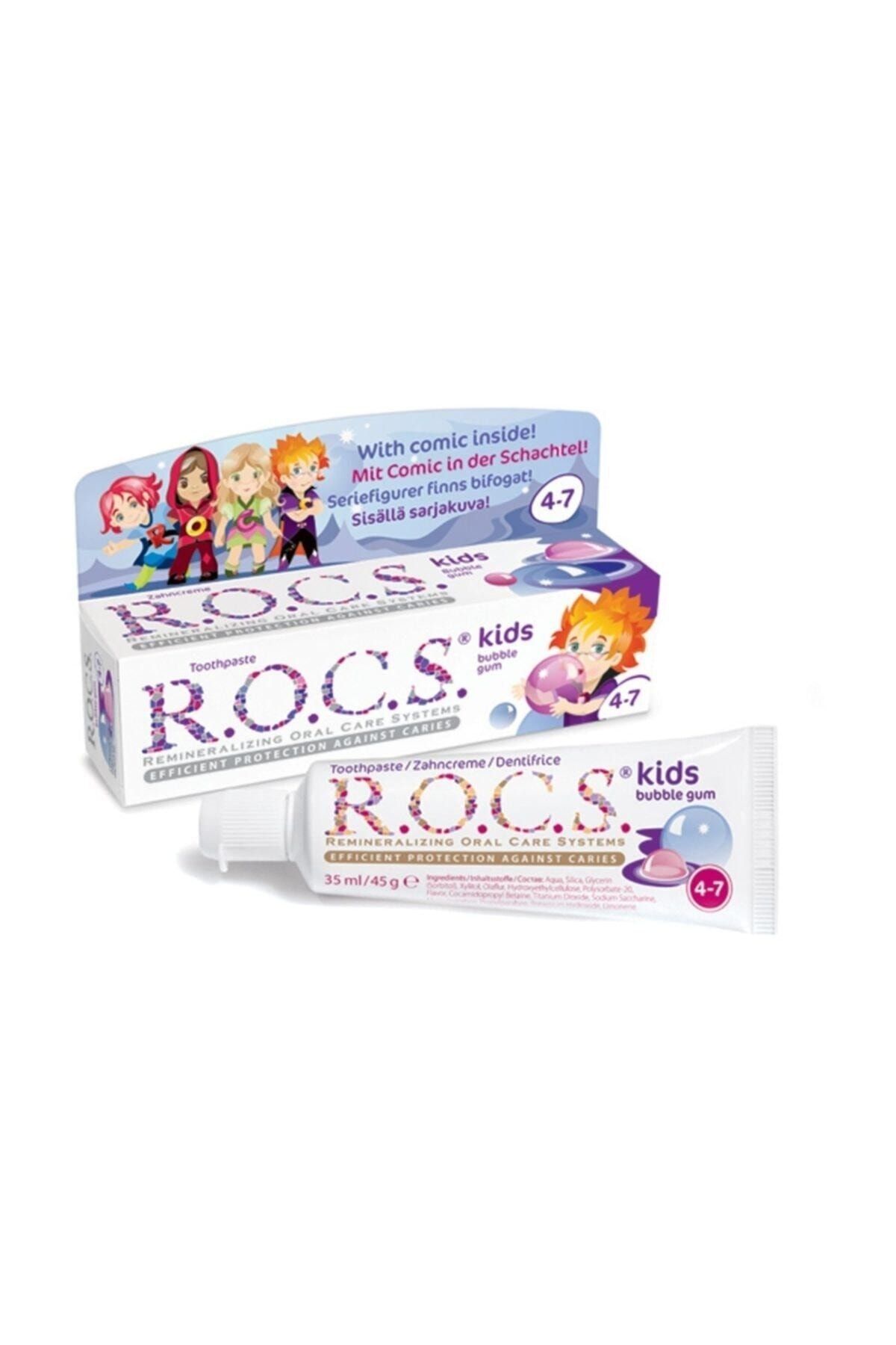 R.O.C.S. Rocs Kids 4-7 Yaş Diş Macunu Balon Sakızı Tadında 35 Ml