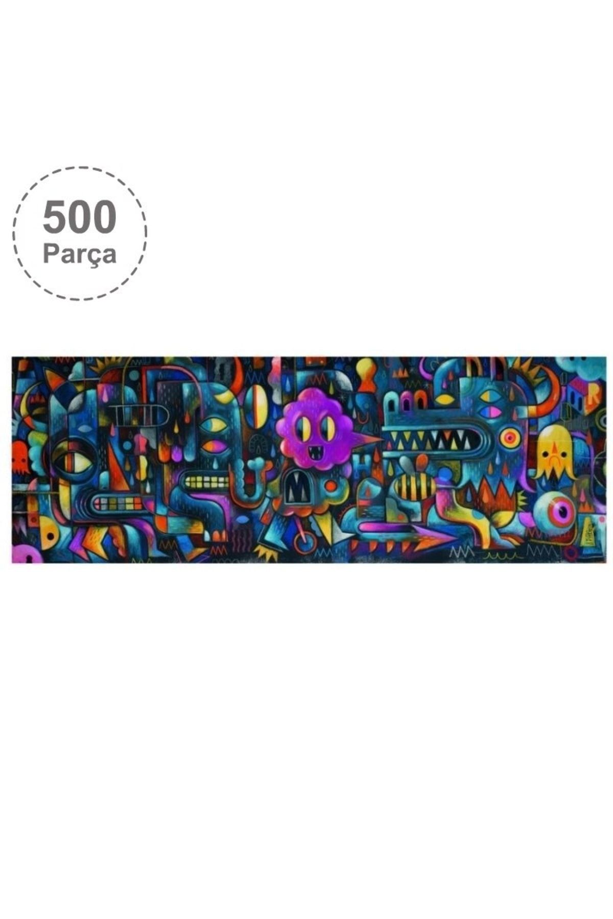 djeco Klasik Puzzle 500 Parça /monster Wall