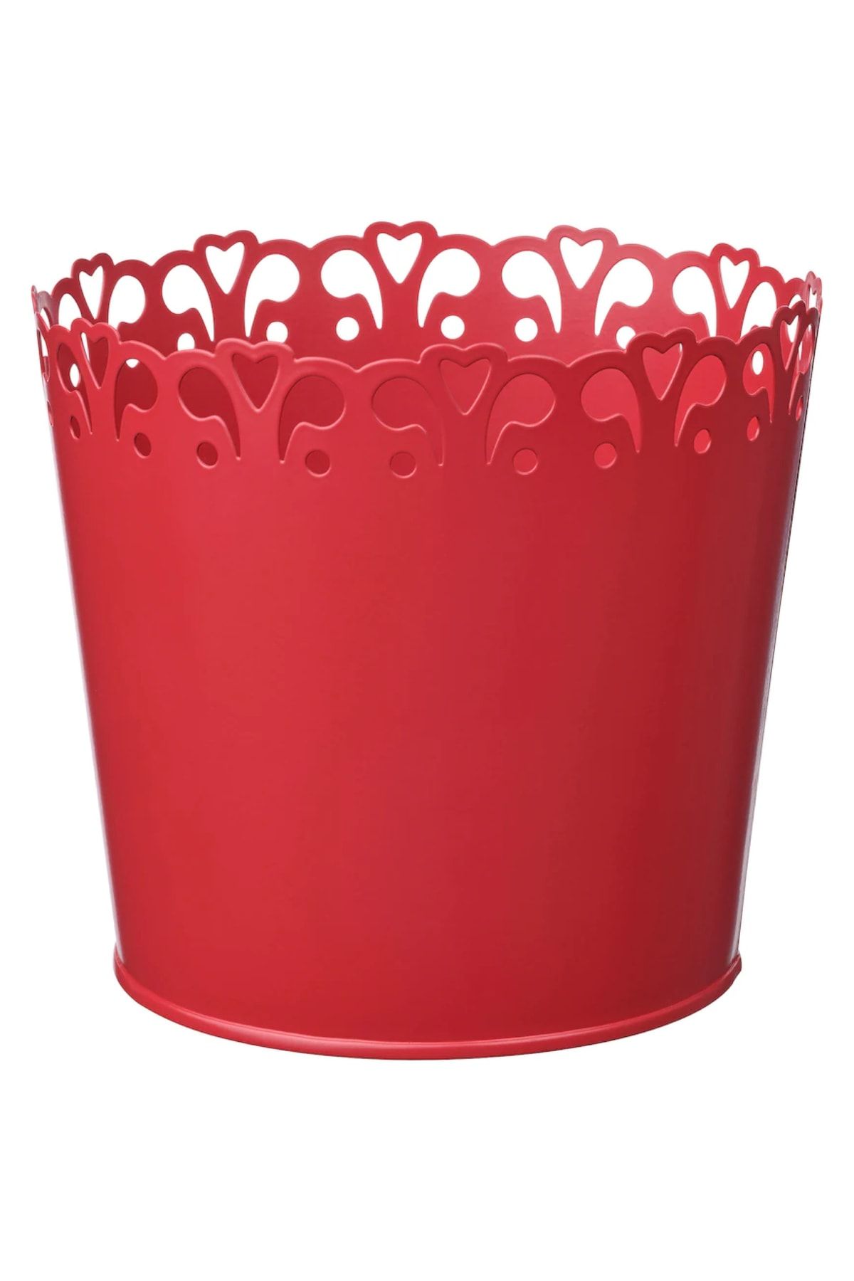 IKEA Vinterfınt 12 Cm Kırmızı Galvanize Çelik Saksı