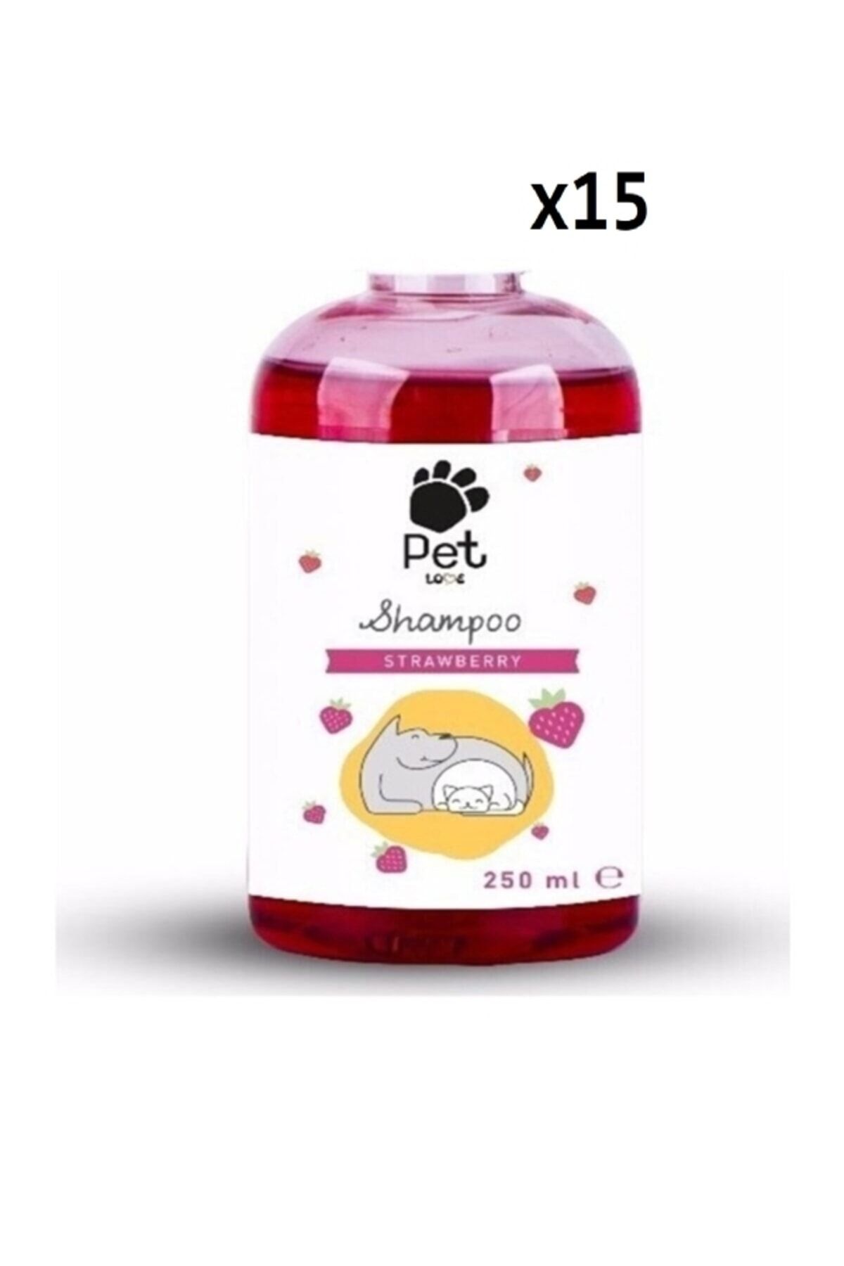 Pet Love Çilekli Şampuan 15 Adet Koli 250 Ml