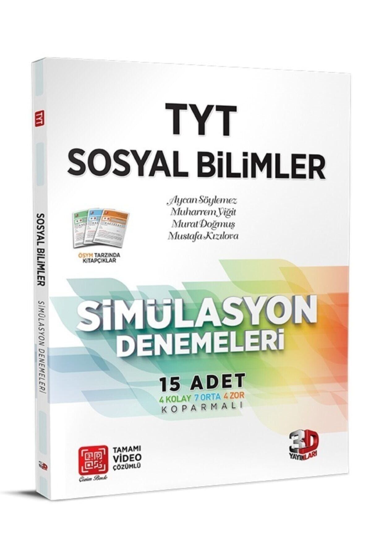 Çözüm Yayınları 3d Yayınları Yks Tyt Sosyal Bilimler 15'li Simülasyon Denemeleri Tamamı Video Çözümlü