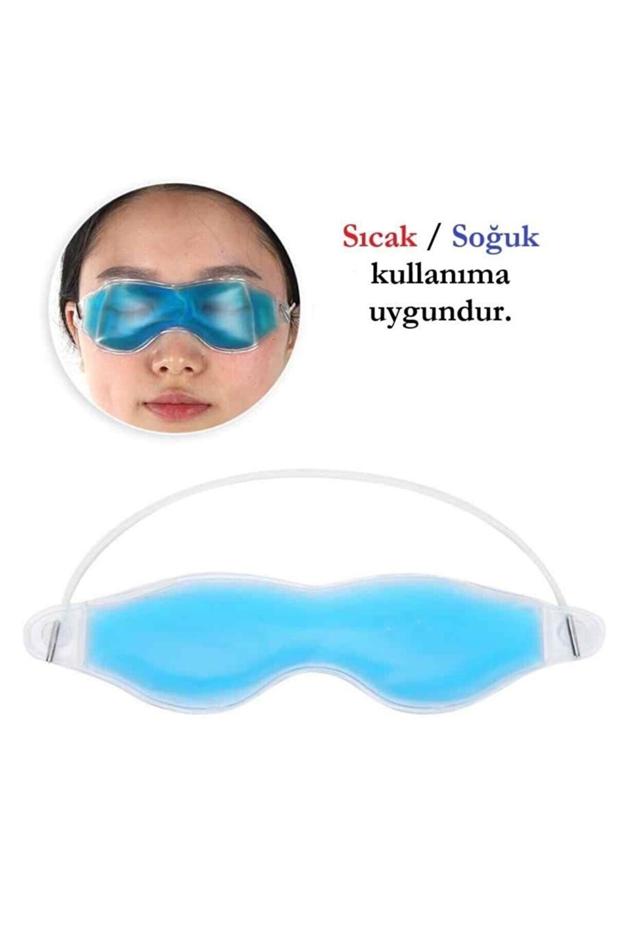 optana Soğuk Sıcak Uygulama Göz Terapi Bandı Işık Önleyici Göz Dinlendirme Jel Uyku Bandı Soğutucu Kompres