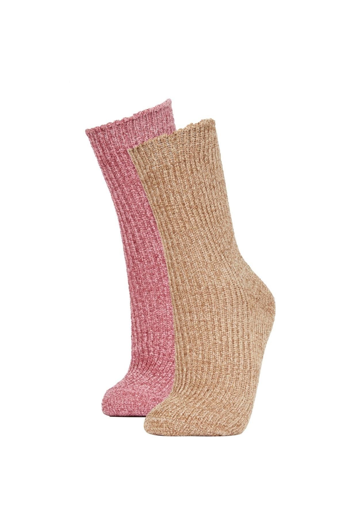 Defacto Kadın 2li Kışlık Çorap Y7668azns
