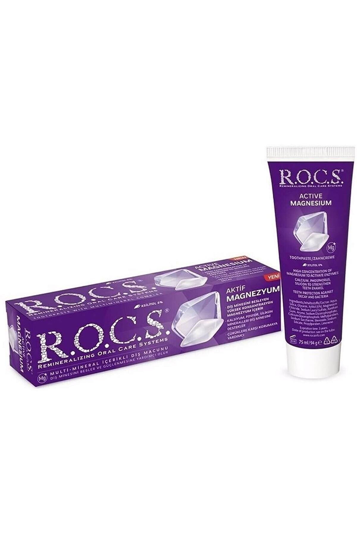 R.O.C.S. Diş Minesini Güçlendiren Dişmacunu Magnezyum Minerali Içerir75 ml
