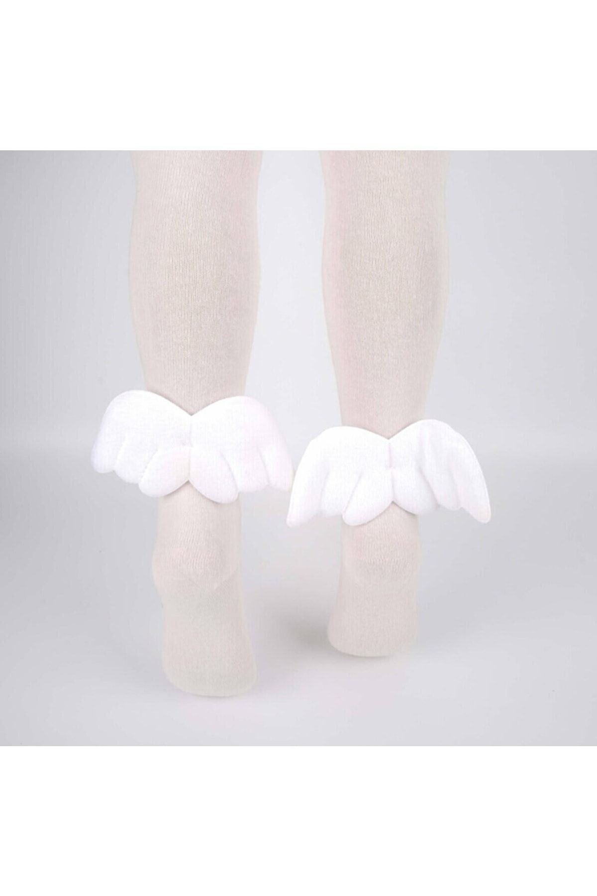 Katamino Kız Çocuk Pudra Melek Kanatlı Külotlu Çorap