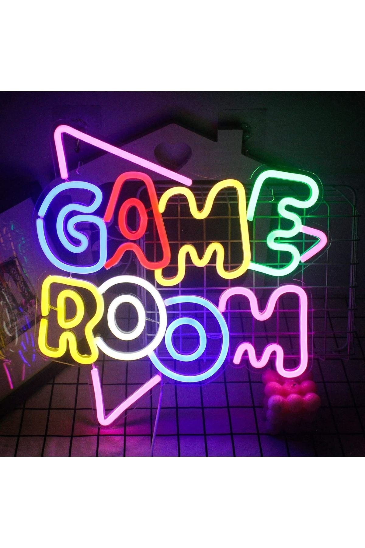 dekoraven Gamer-gamer Room Neon Tabela Neon Yazı Dekoratif Aydınlatma Ve Gece Lambası