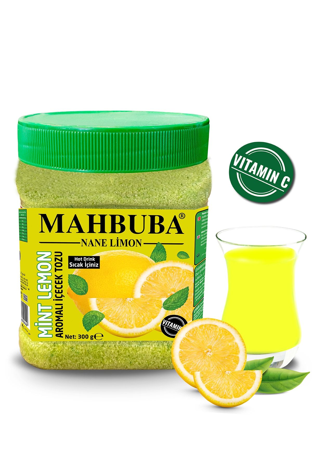 Mahbuba Nane Limon Aromalı Oralet Çayı Içecek Tozu 300gr Hot Drink Sıcak Tüketiniz