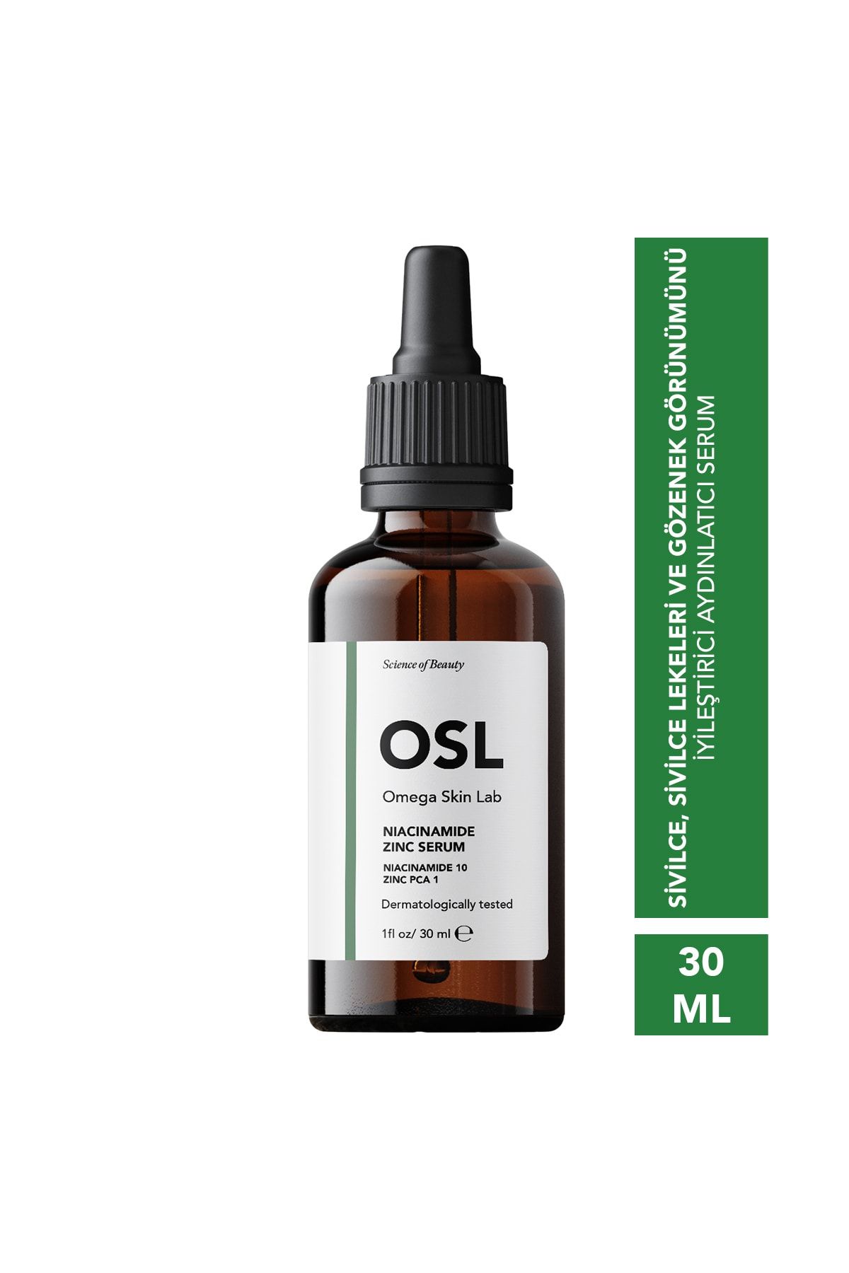 OSL Omega Skin Lab Niacinamide Zinc Serum 30ml (YAĞLI CİLTLER İÇİN GÖZENEK VE LEKE SERUMU)