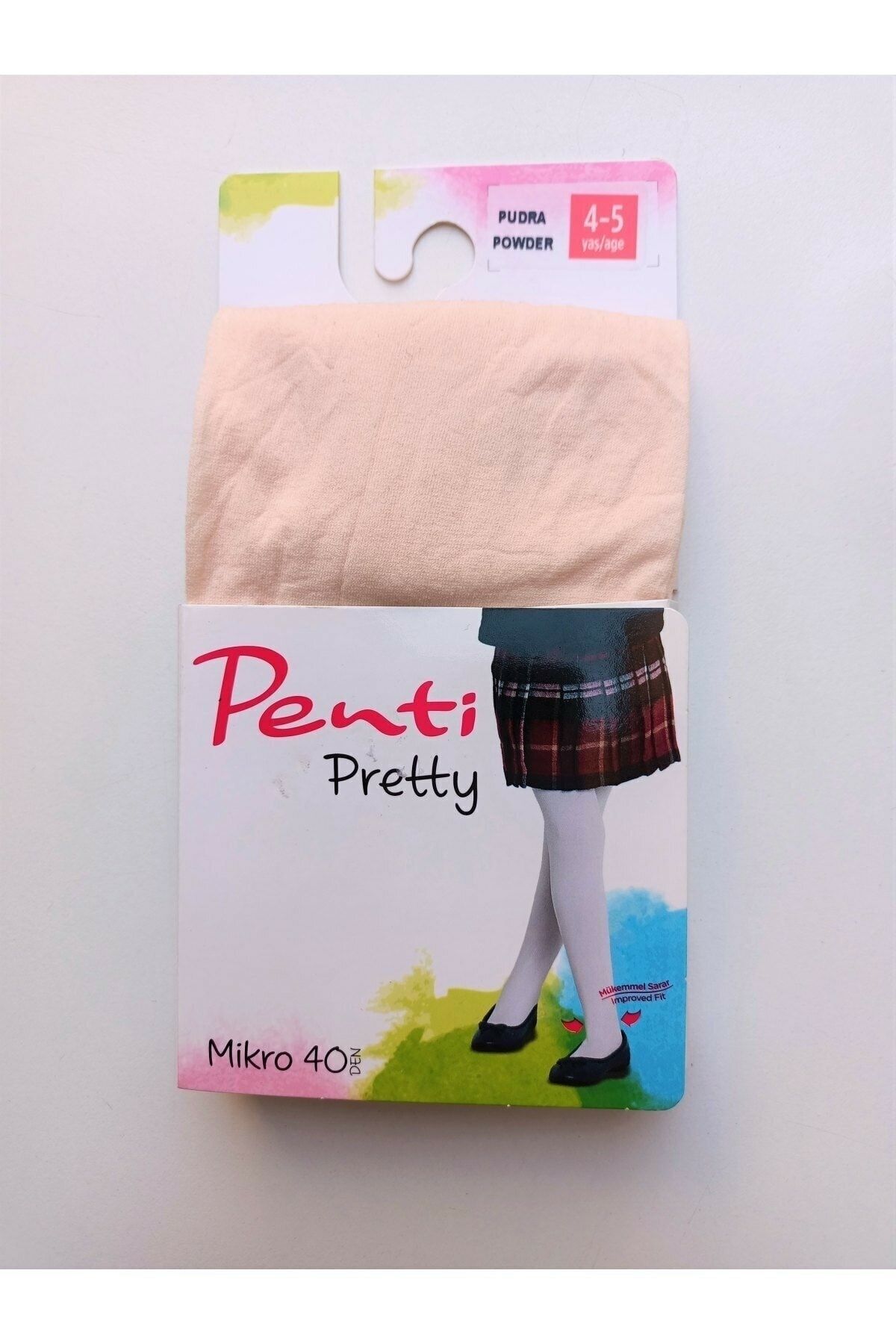 Penti Kız Çocuk Pudra Rengi Micro 40 Kilotlu Çorap
