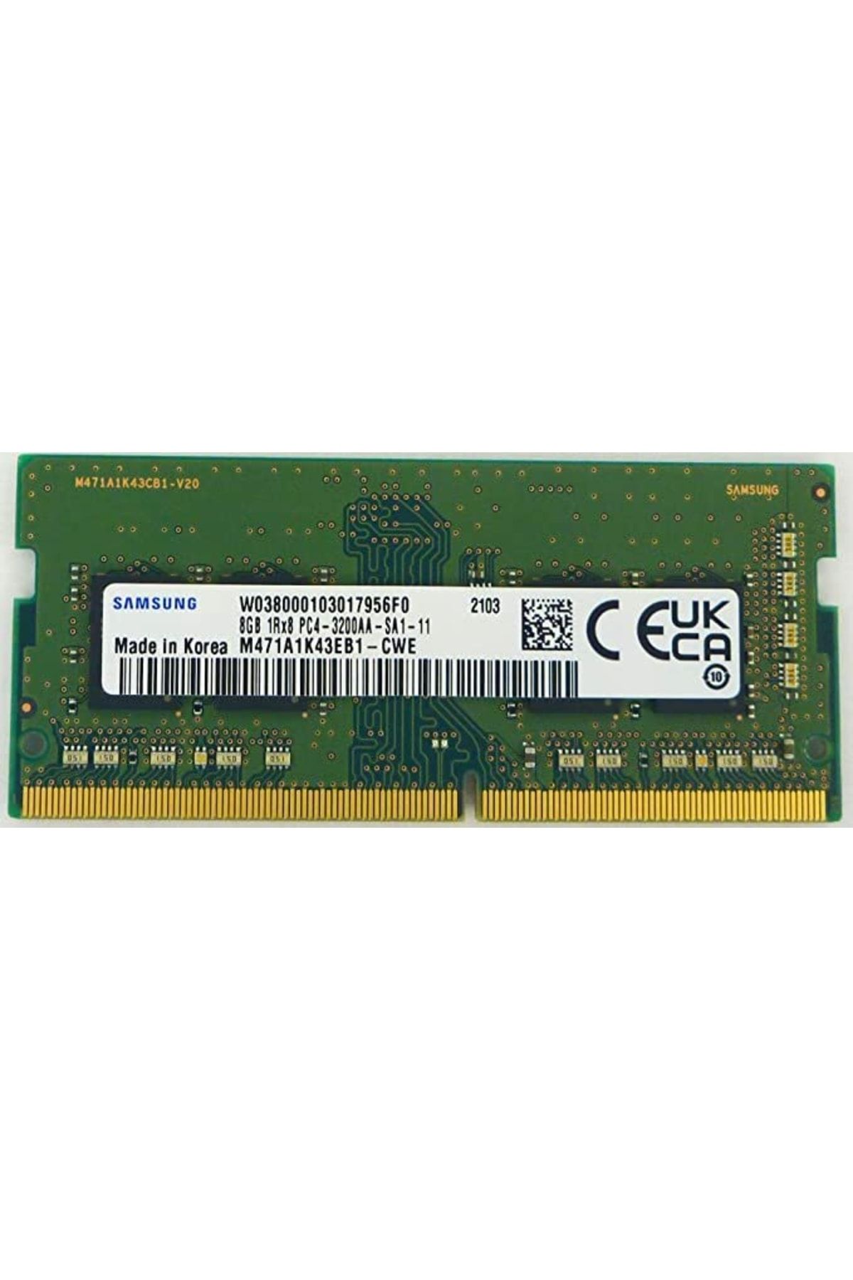 Samsung 8 Gb 3200 Mhz Ddr4 Notebook Ram M471a1k43eb1-cwe