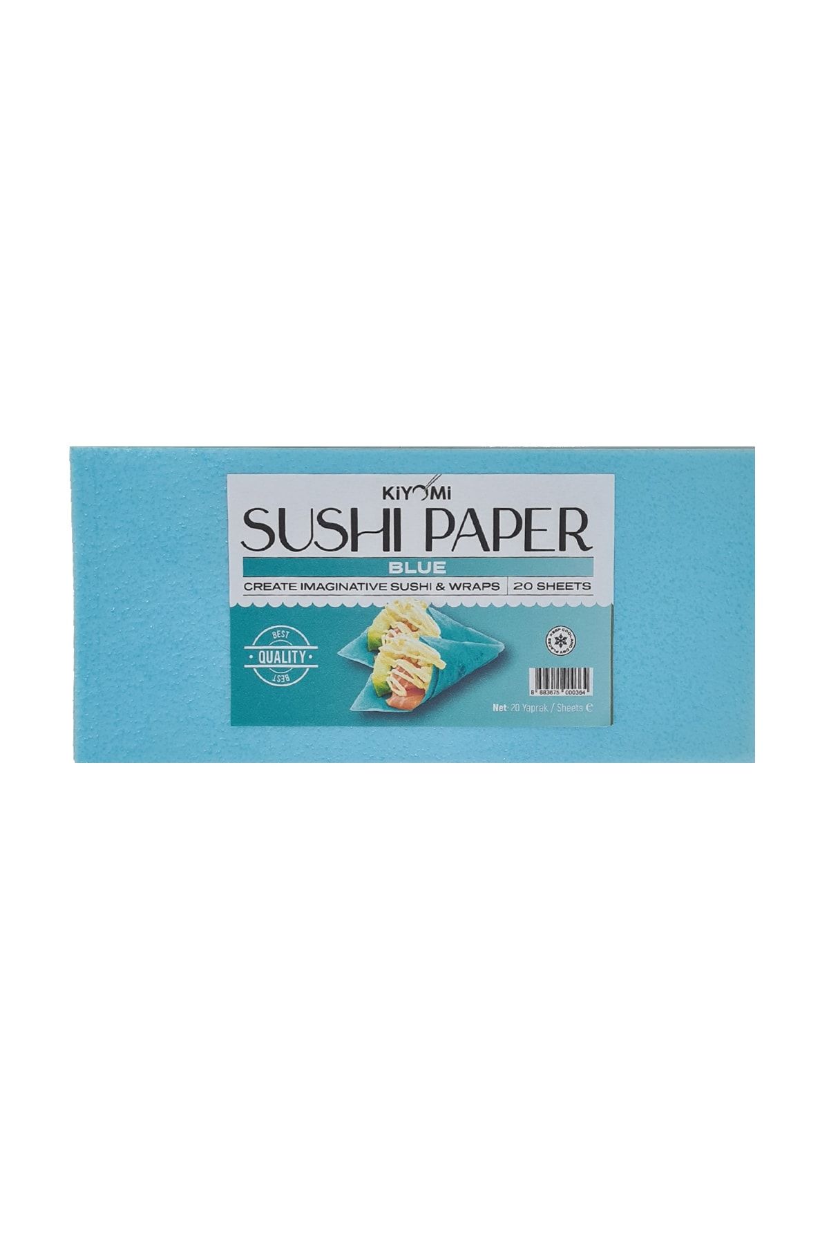 Kiyomi Mavi Soya Kağıdı - Suşi Kağıdı - Sushi Wrapper - 20 Yaprak