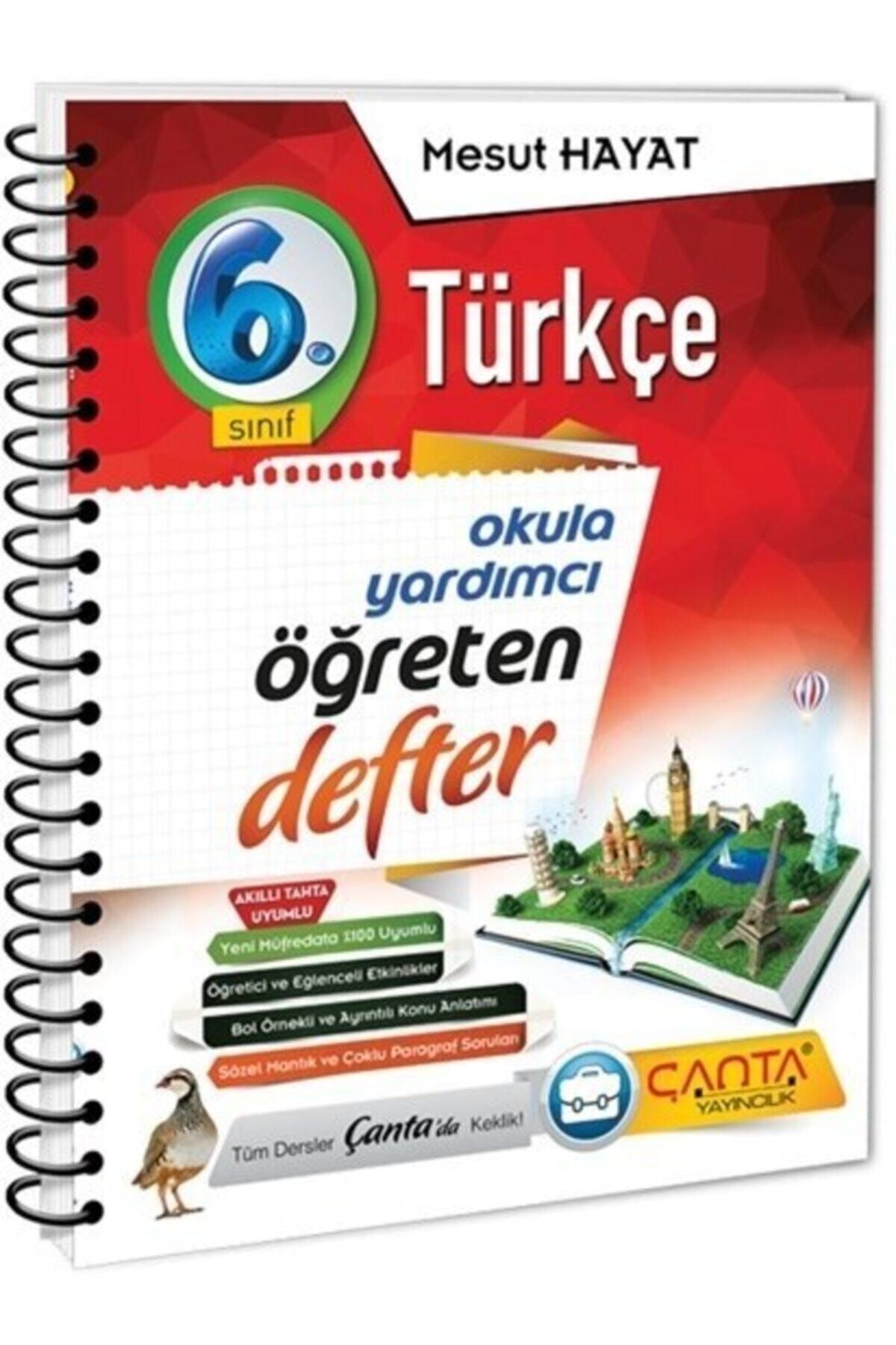Çanta Yayınları 6. Sınıf Türkçe Öğreten Defter(2021-2022) 9786257021418