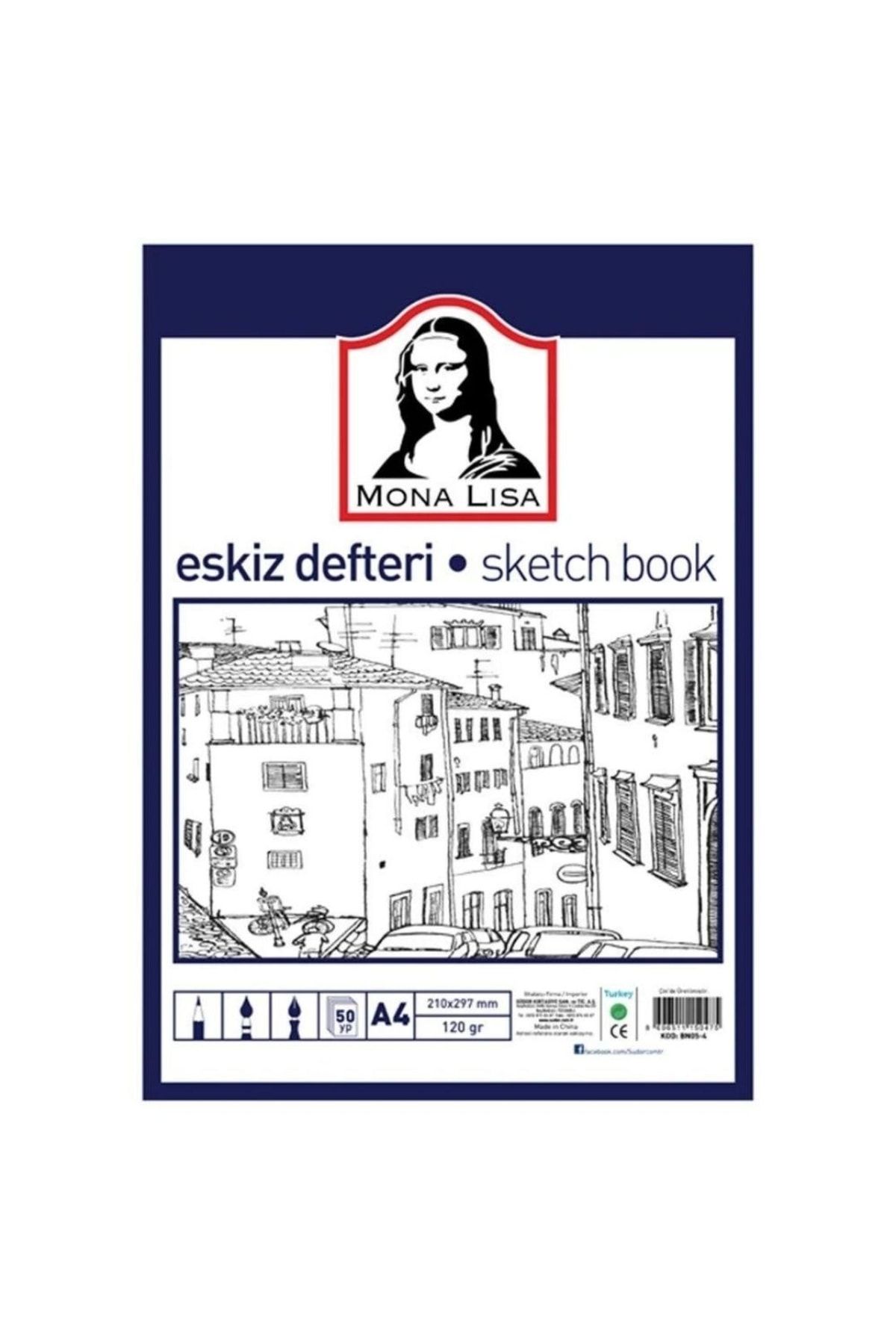 Monalisa Eskiz Defteri Sketch Book A4 120gr 50yp