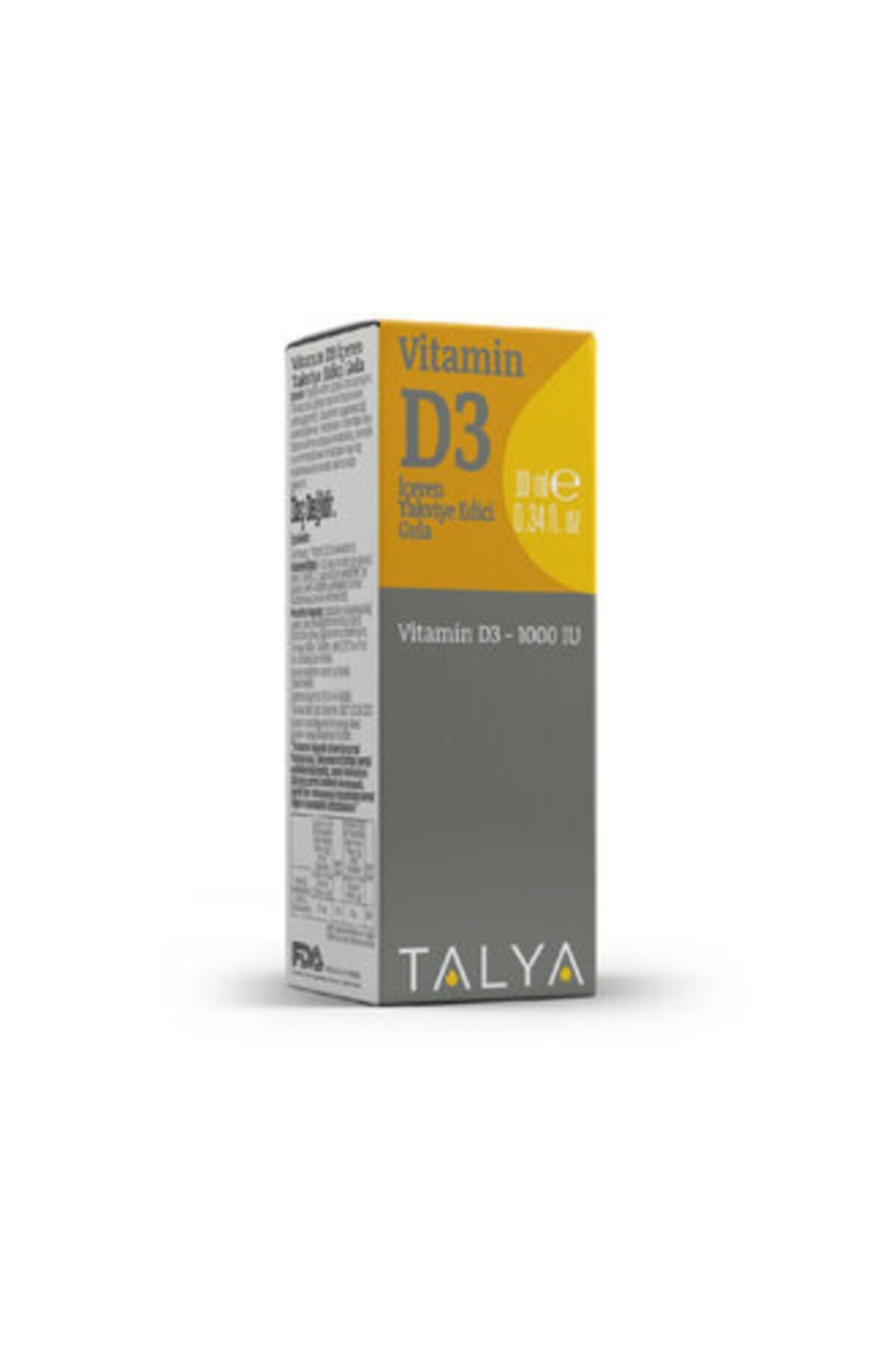 Talya Vitamin D3 Içeren Takviye Edici Gıda 10ml