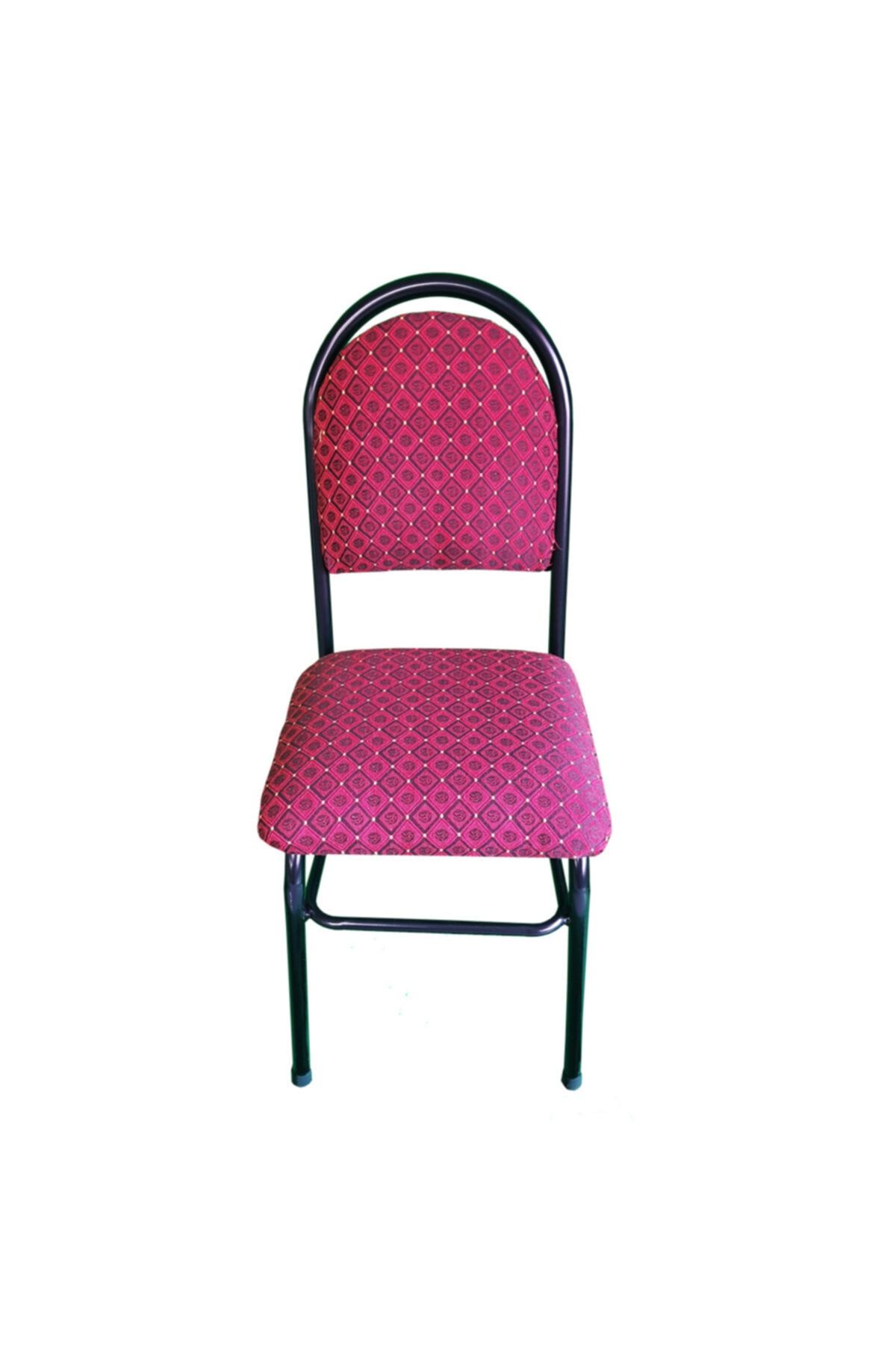 Lort Sandalye Kırmızı Desenli Minder_1