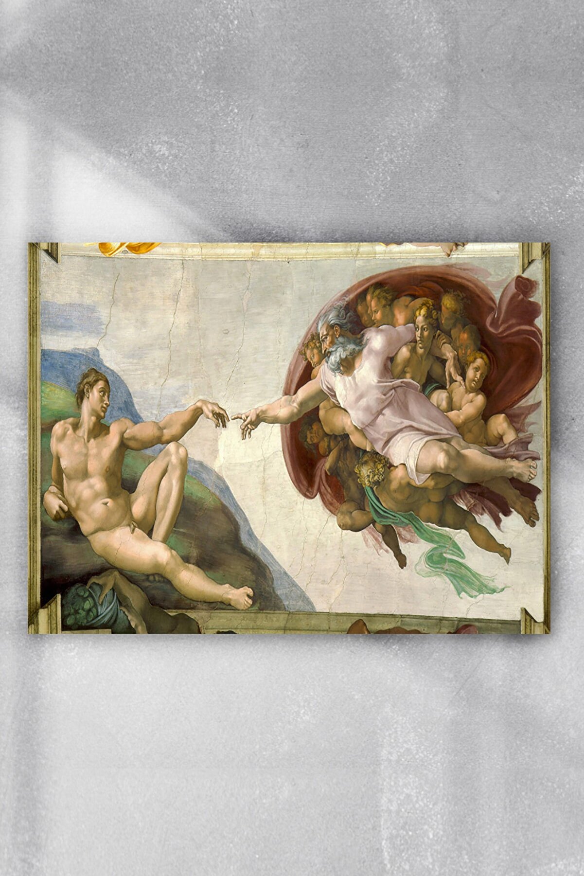 Postermanya Michelangelo - Adem'in Yaratılışı Sanatsal Poster (60x90cm)
