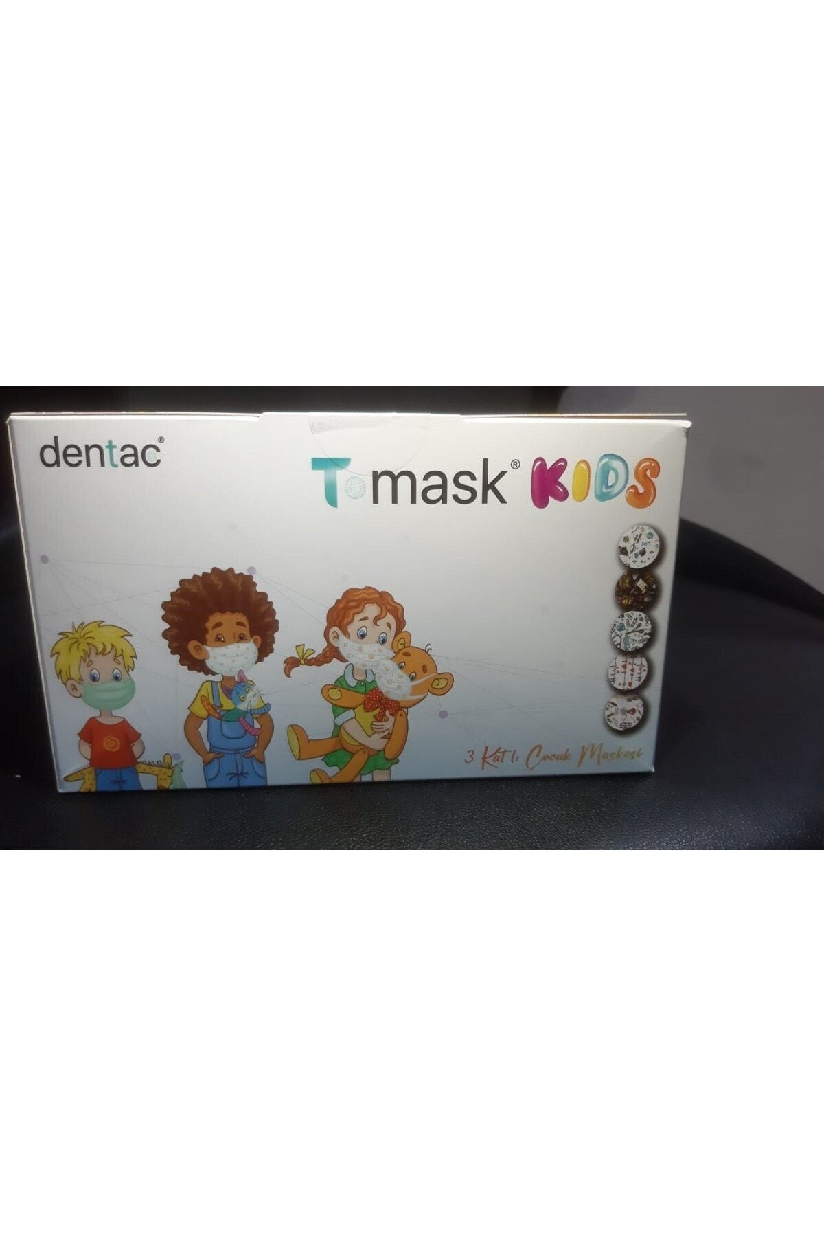 Dentac T-mask Kids Çocuk Maskesi 50 Lik Kutu Full Cerrahi Unısex