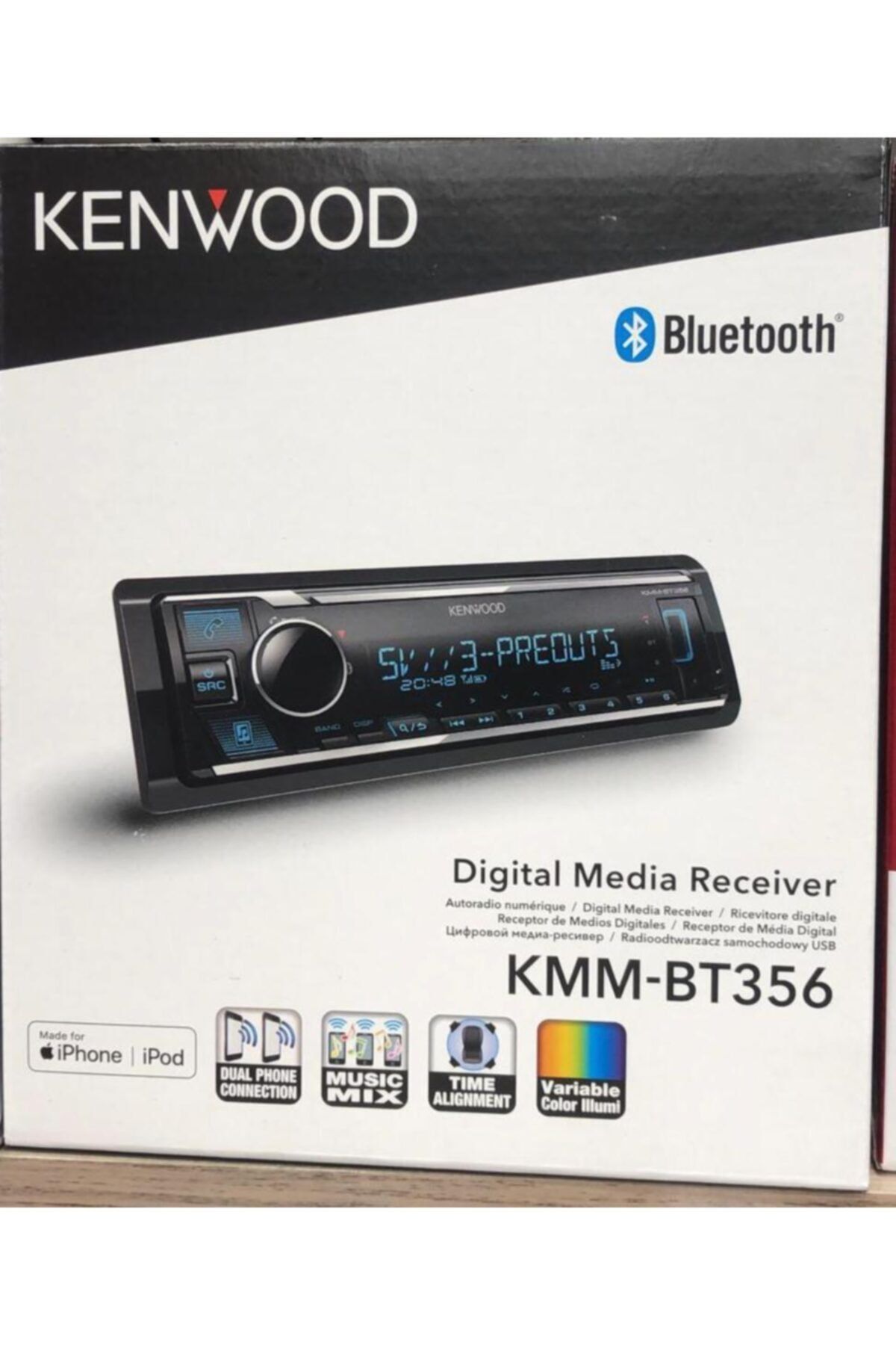 Kenwood Kmm-bt356 Oto Teyp-dıstrıbutor Garantlı -bluetooth