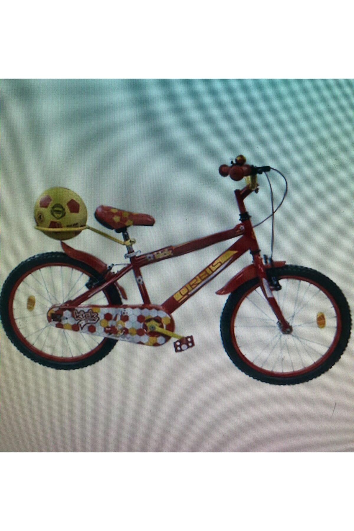Orbis 20 Jant Fanatik Top, Zil, Ayna Ve Sepetli Çocuk Bisikleti 6-9 Yaş Sarı Kırmızı