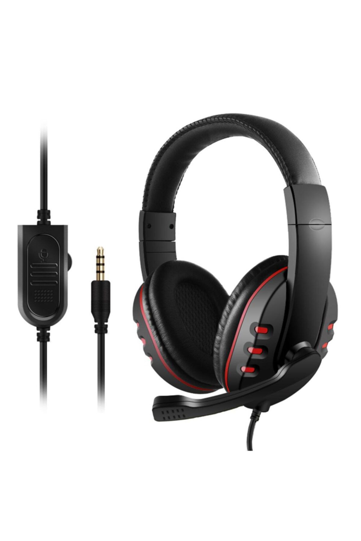 Genel Markalar Gm003 3.5 Mm Jack Stereo Oyuncu Kulak Üstü Kulaklık - Kırmızı
