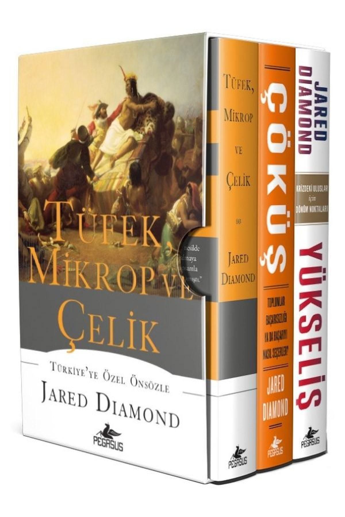Pegasus Yayınları Tüfek, Mikrop Ve Çelik Üçlemesi Kutulu Özel Set Ciltli 3 Kitap) Jared Diamond