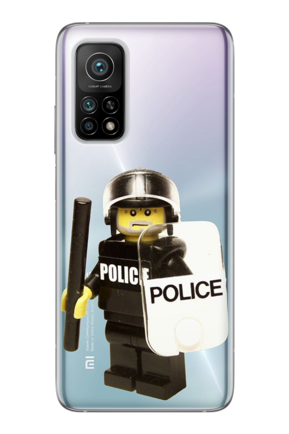 Cekuonline Xiaomi Mi 10t Pro Kılıf Uv Baskılı Silikon Mi 10t Pro Kılıf - Lego Police