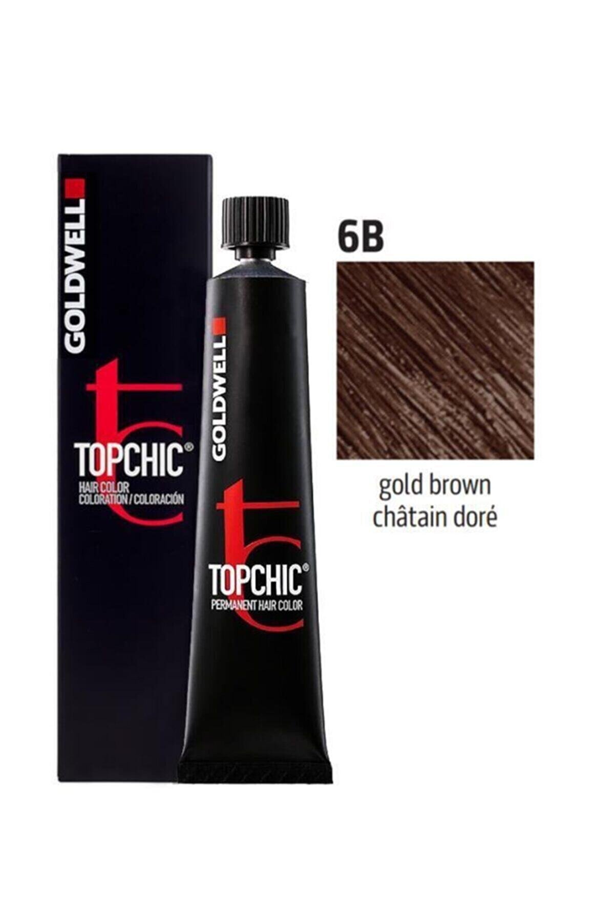 GOLDWELL Topchic Kalıcı Saç Boyası 60 ml 6b Altın Kahve
