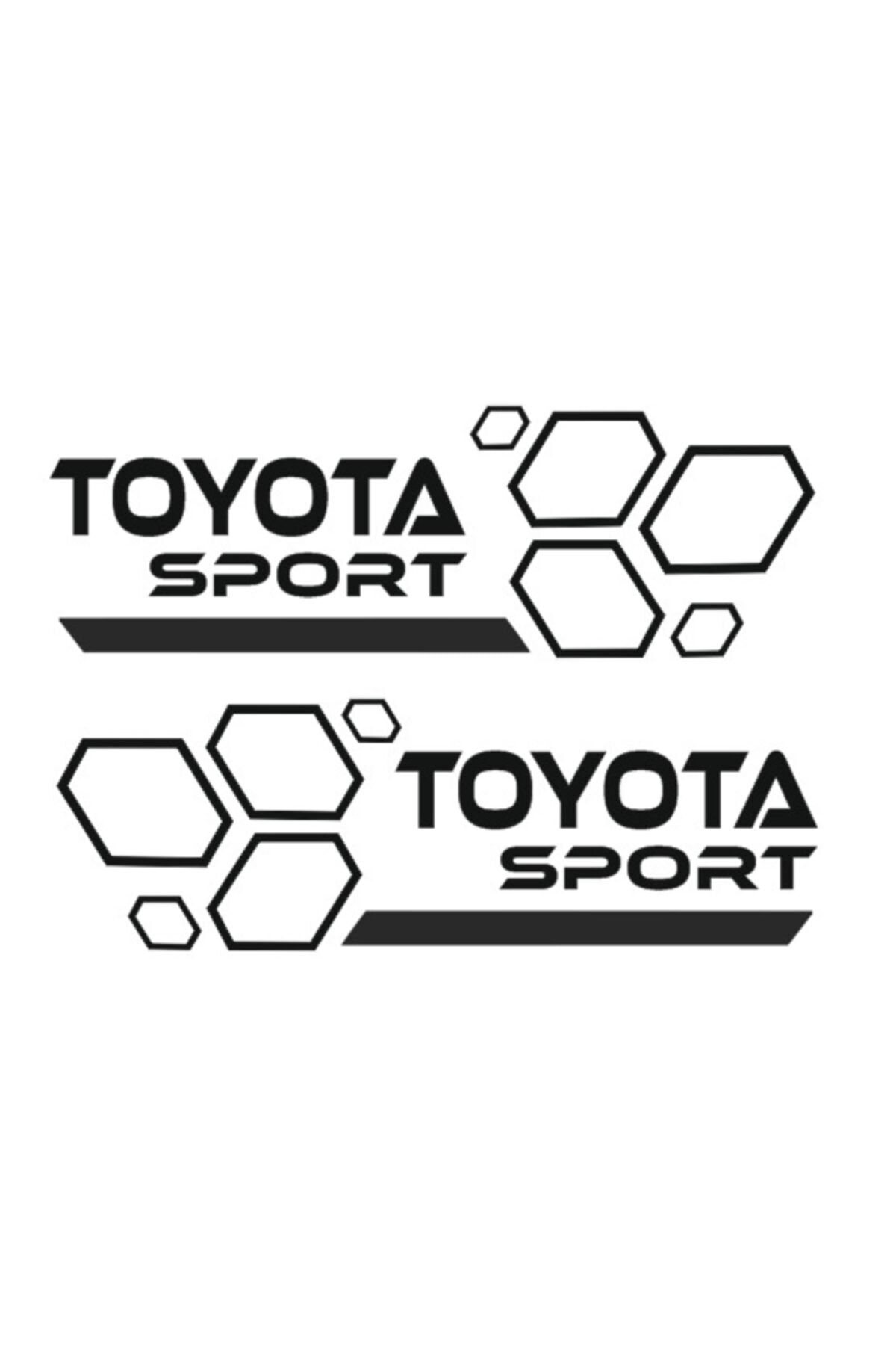 AVERY Toyota Sport Sticker, 2adet, Siyah