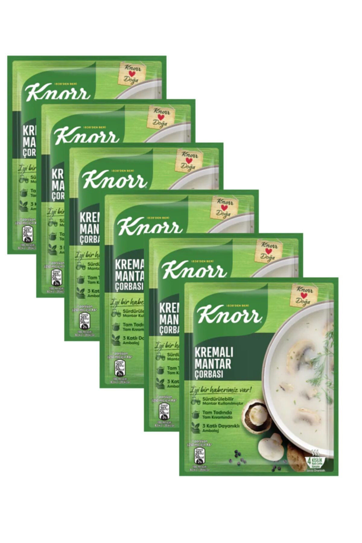 Knorr Kremalı Mantar 6lı  Set Çorba