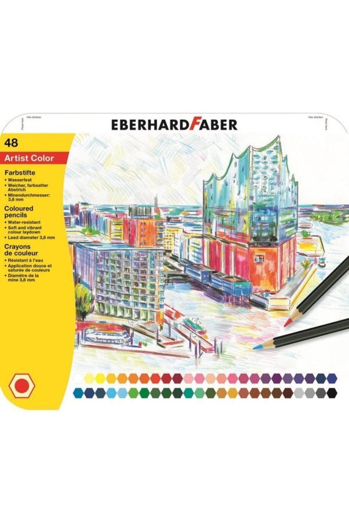 Eberhard Faber Artist Color Kuruboya Kalemi 48 Renk